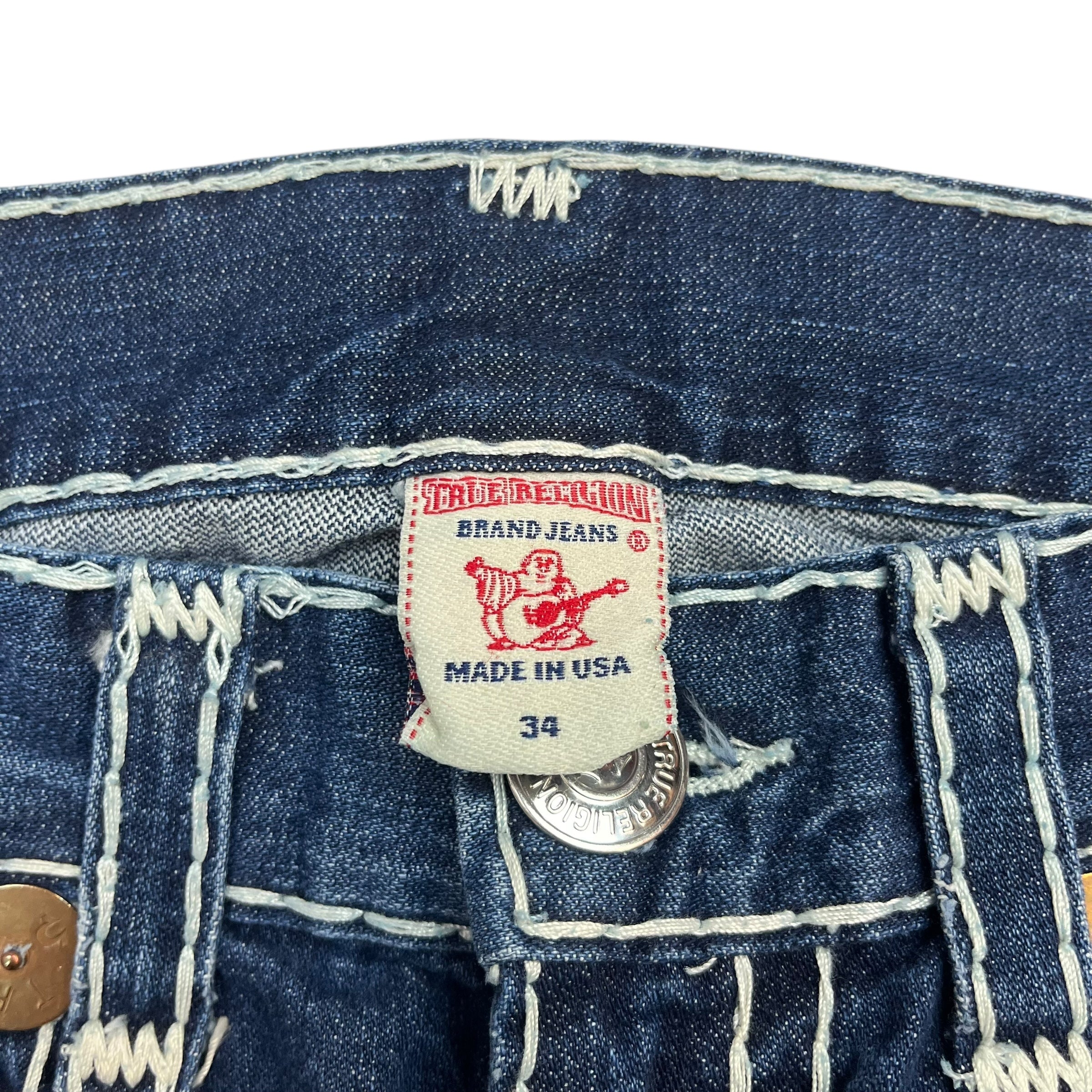 Vintage True Religion Billy Super T Denim Pants Medium Wash Blue