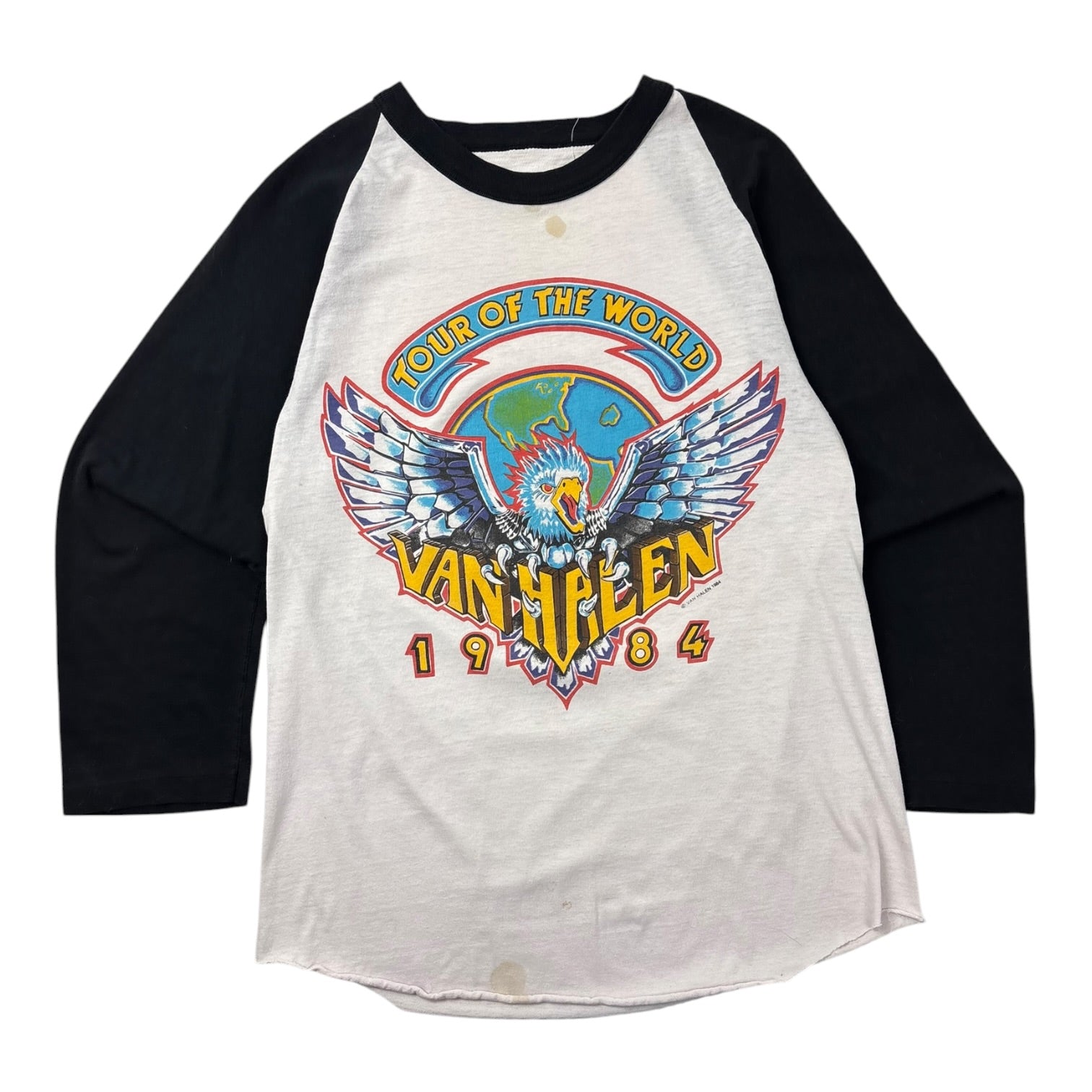 1984 Van Halen ‘Tour of the World’ L/S T-Shirt Black/White