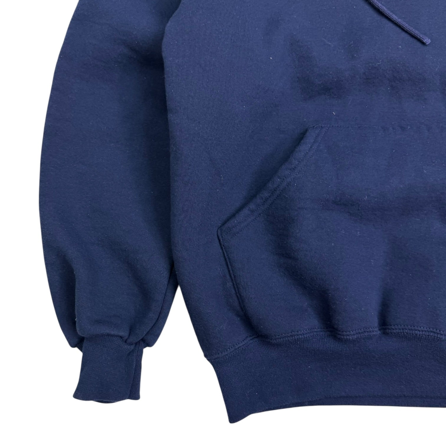 Vintage Russell Athletics Blank Hoodie Navy Blue