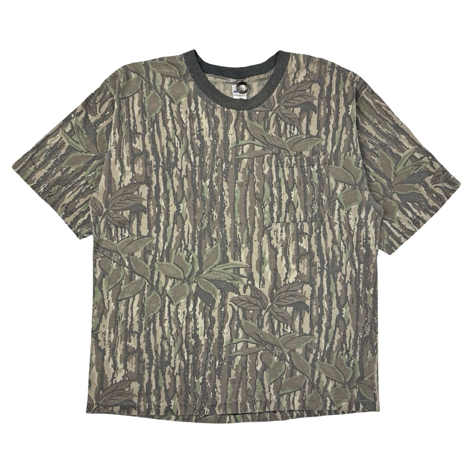 Vintage Treebark Camo Pocket T-Shirt