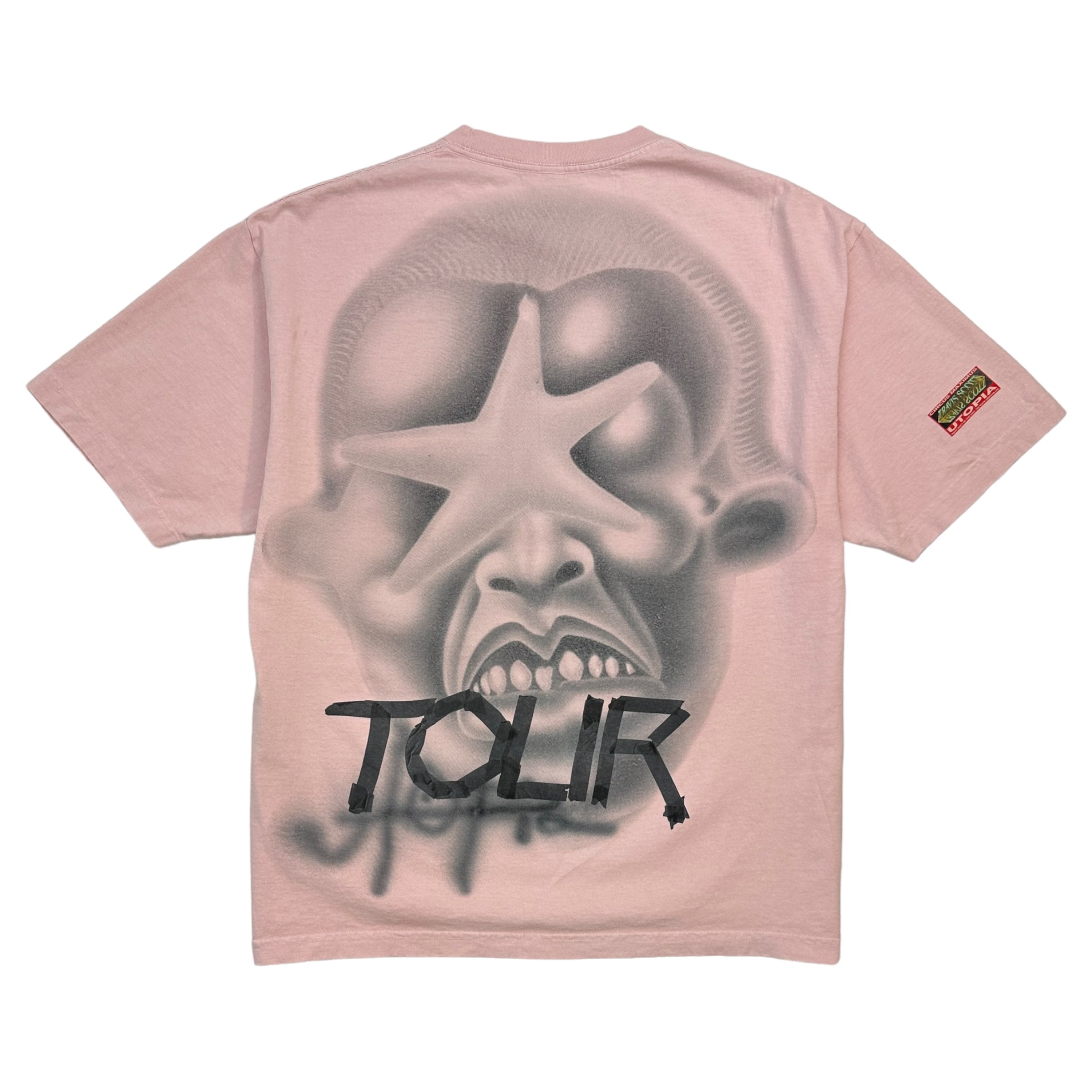 Travis Scott Utopia Front Row Seats T-Shirt Faded Pink