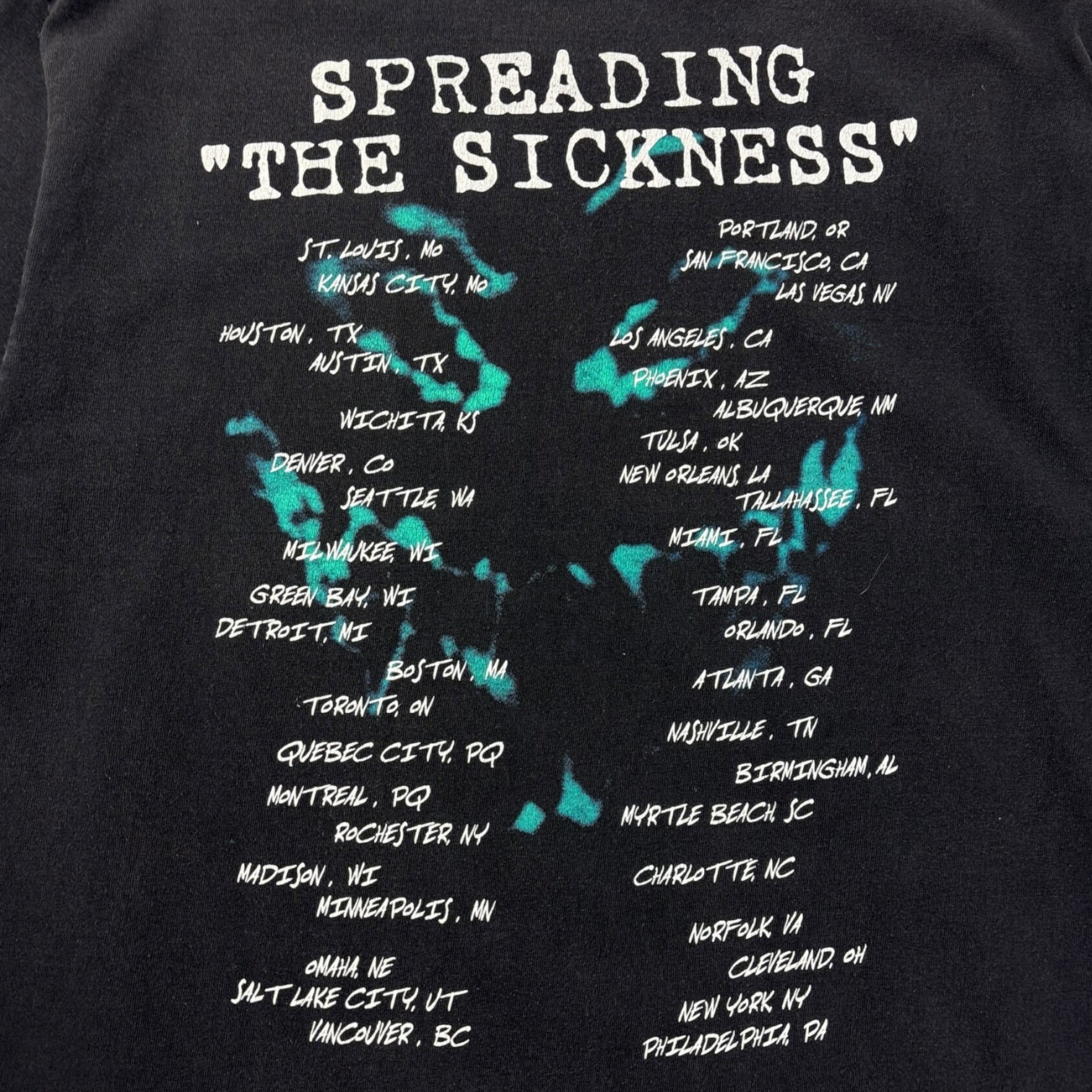 Vintage Disturbed "Spreading the Sickness" Tour T-Shirt