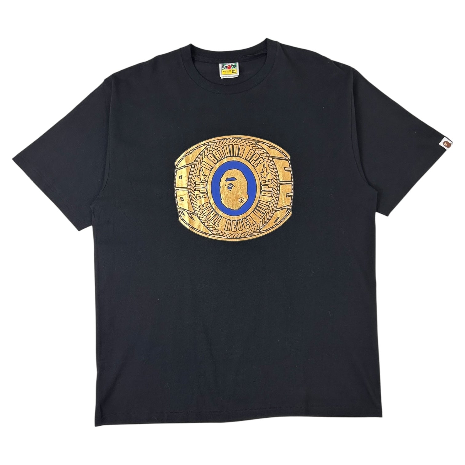 Bape Foil College Ring T-Shirt Black