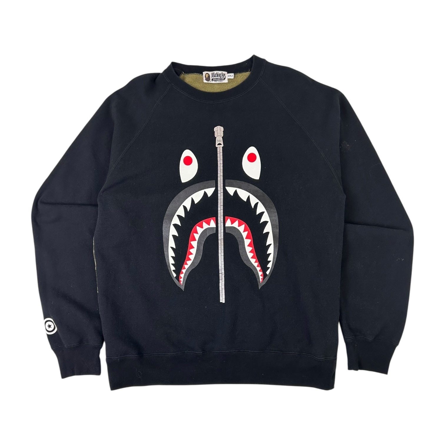 Bape WGM Shark Crewneck Black