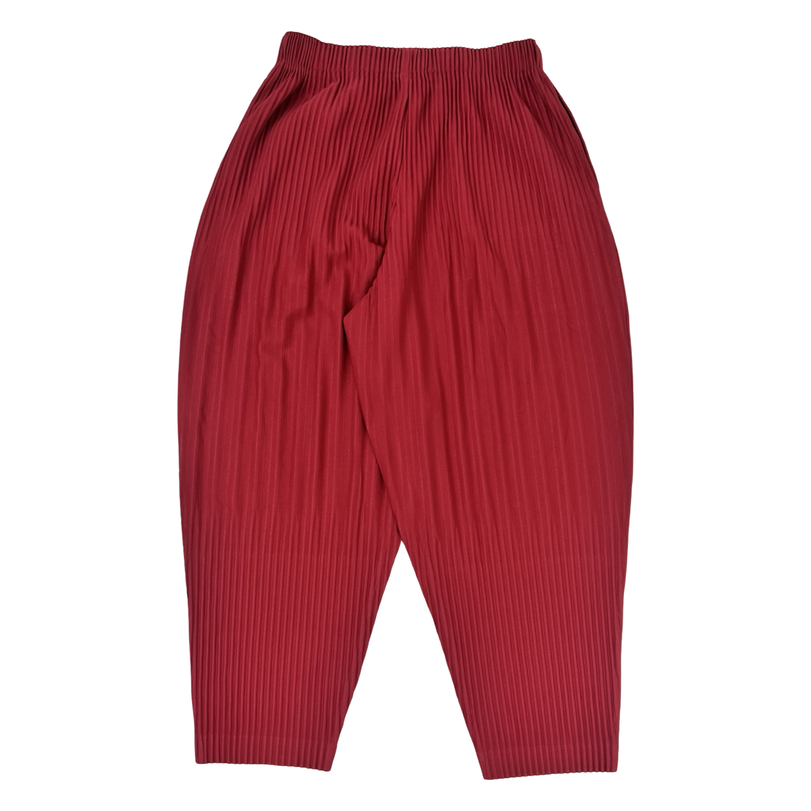 Homme Plissé Issey Miyake Monthly Color Pleated Trousers Plum Red
