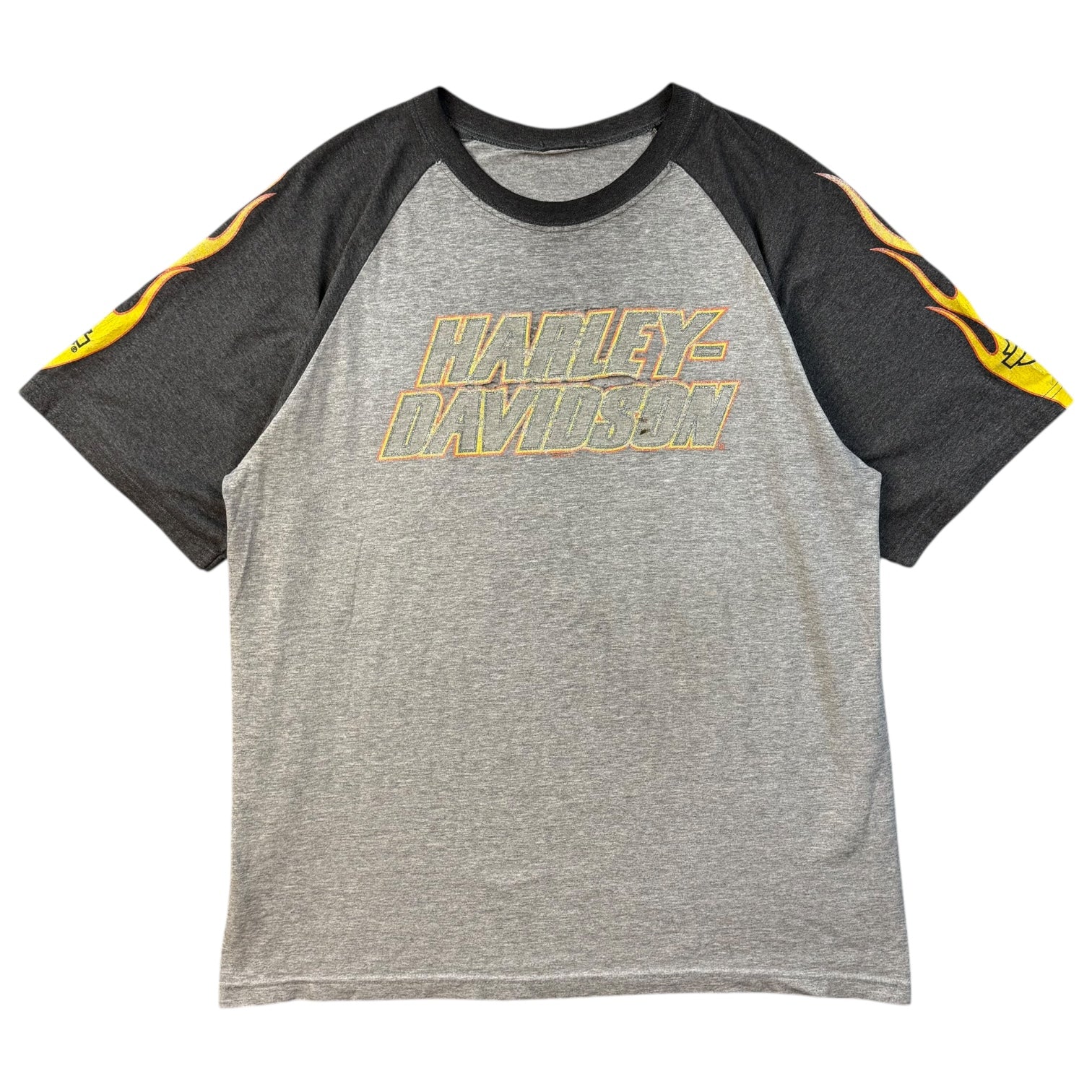 Vintage Harley Davidson Of Grande Prairie Tee Grey/Black