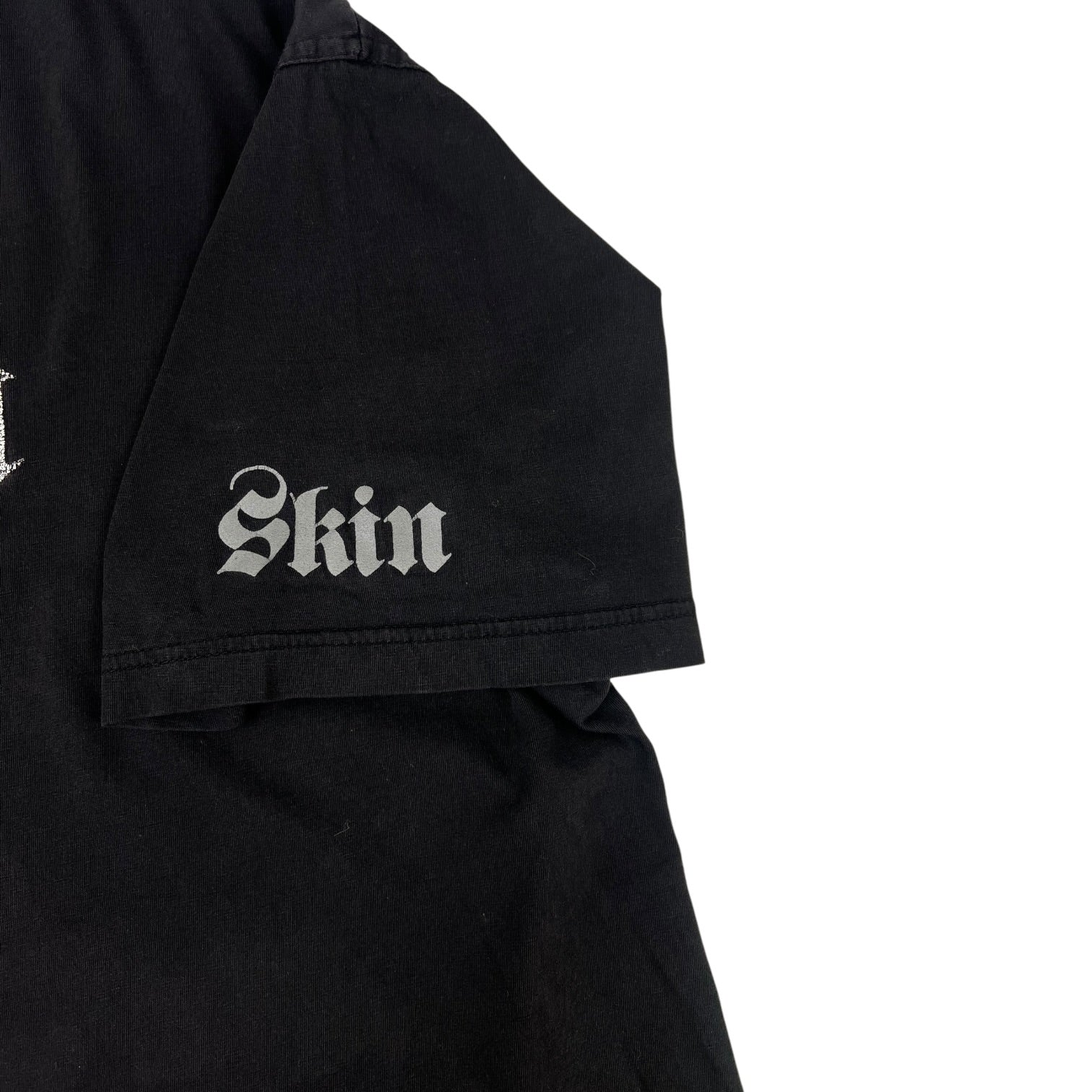 Y2K Vintage Skin Industries Stylized Silver Logo T-Shirt