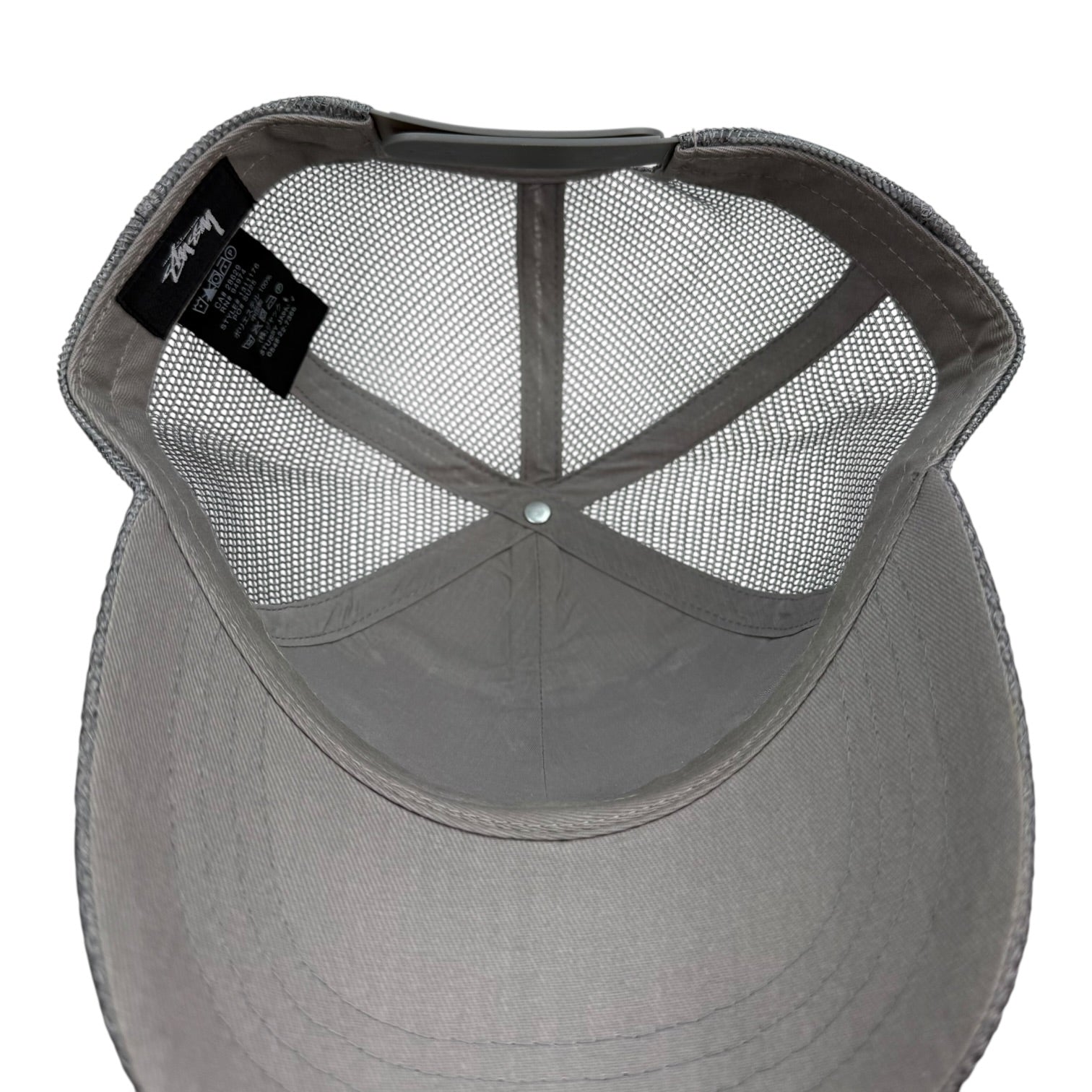 Stussy Sport Mesh SnapBack Hat Grey