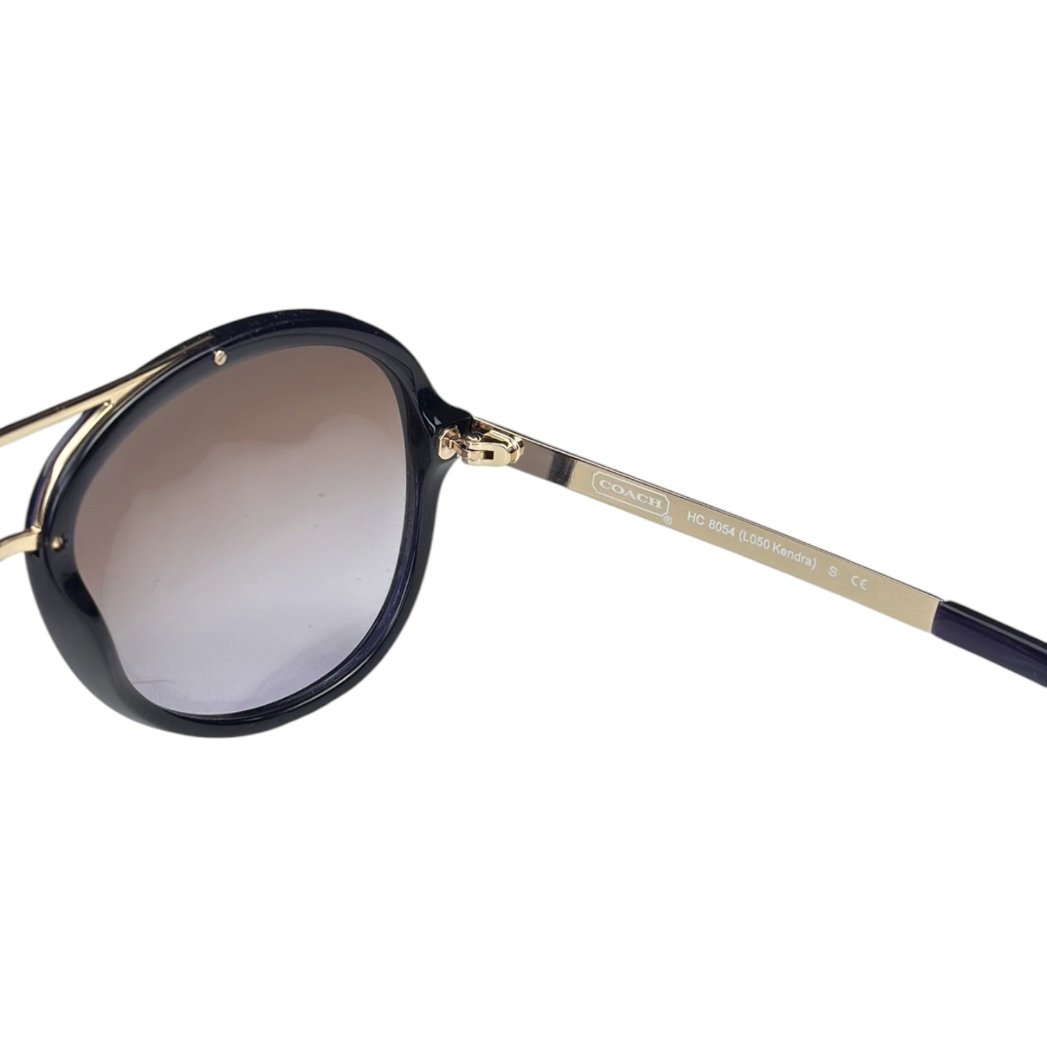 (W) Coach Aviator Style Sunglasses Black