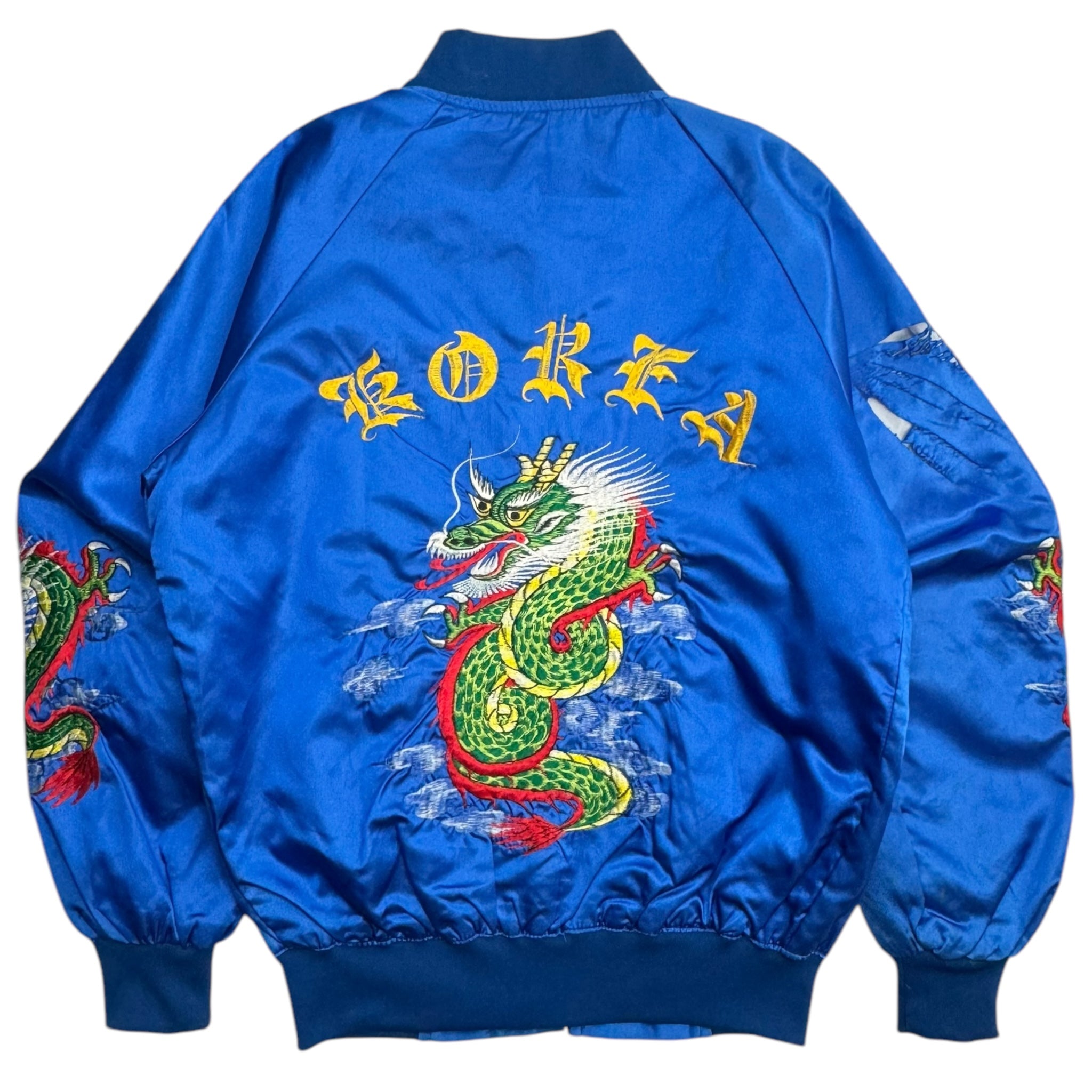 Vintage Korea Dragon Satin Souvenir Jacket