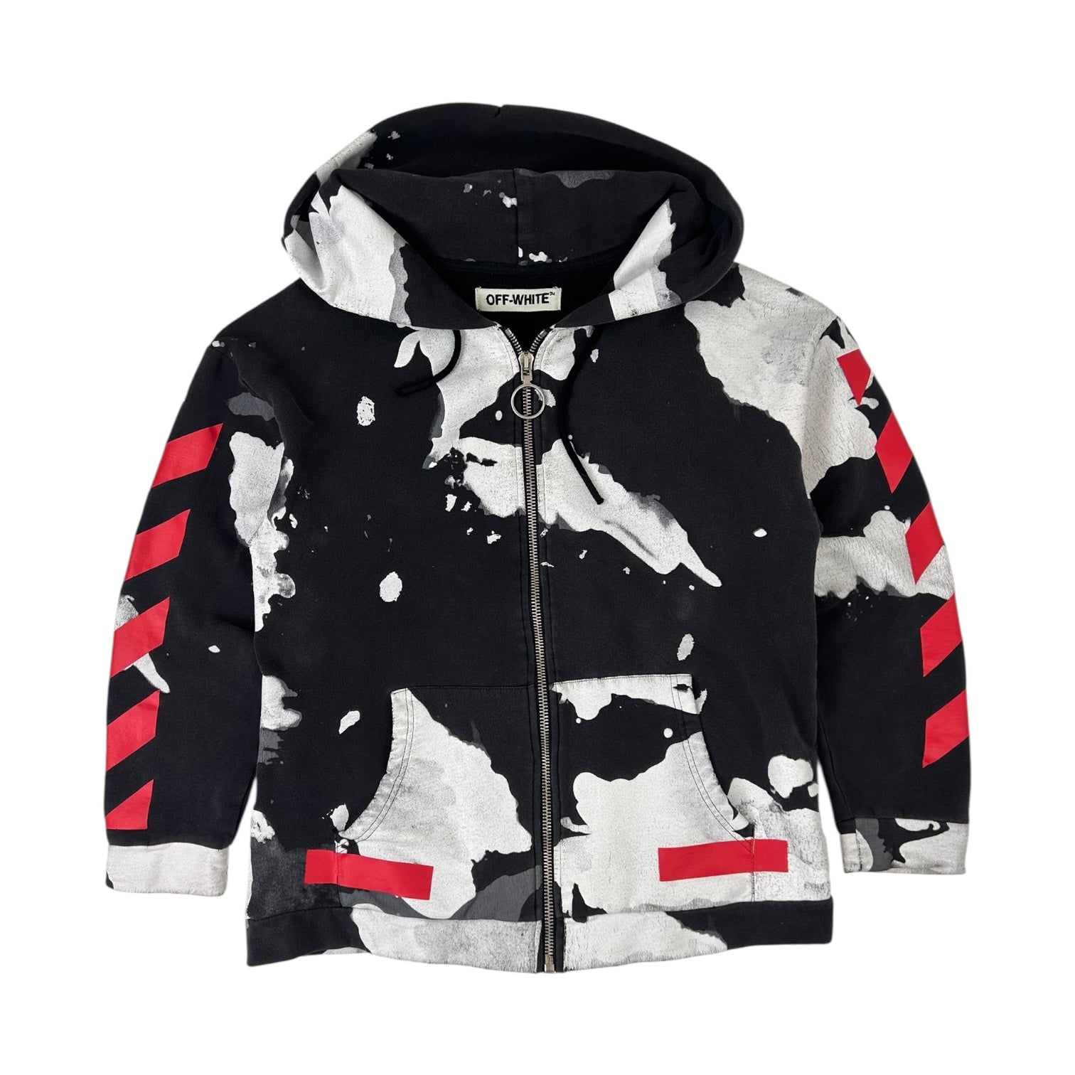 Off-White Liquid Spots Over Hoodie Black/White/Red