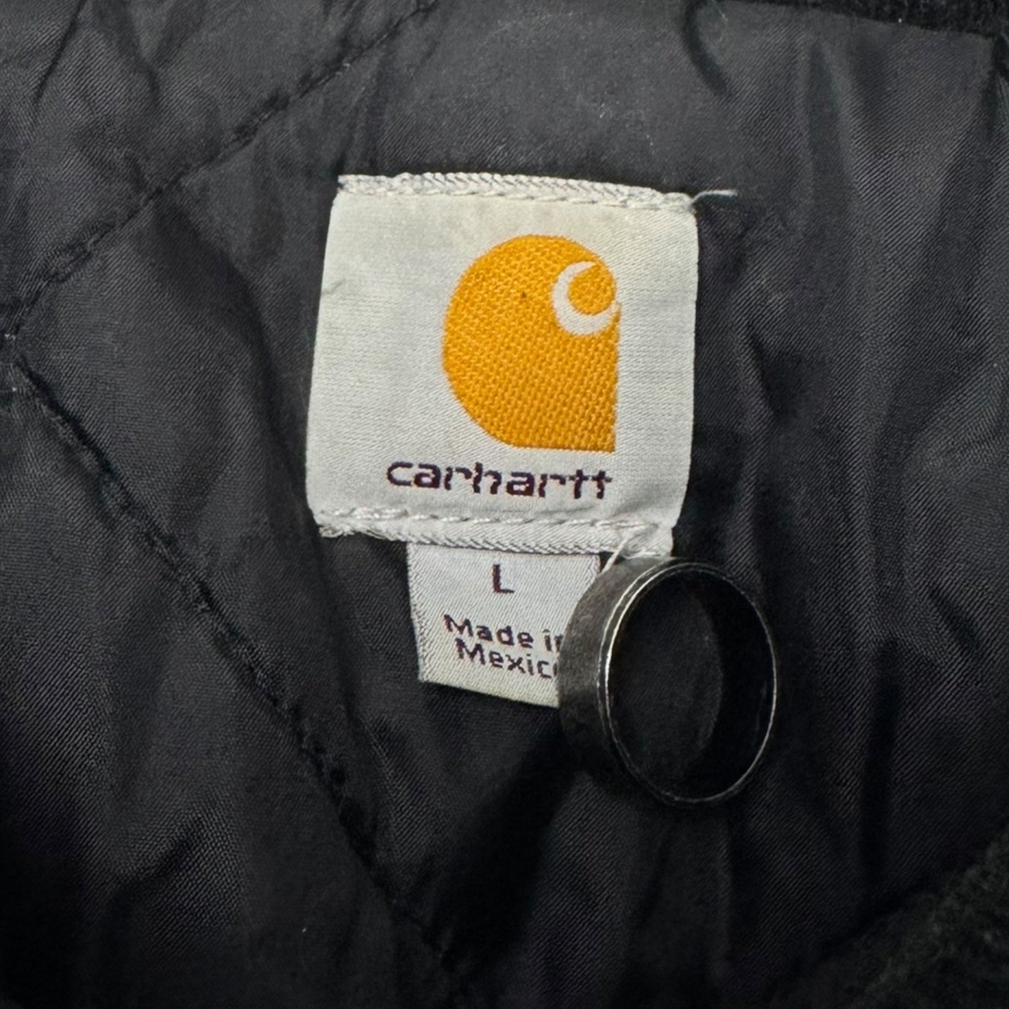 Vintage Carhartt Quilted Chore Jacket Black