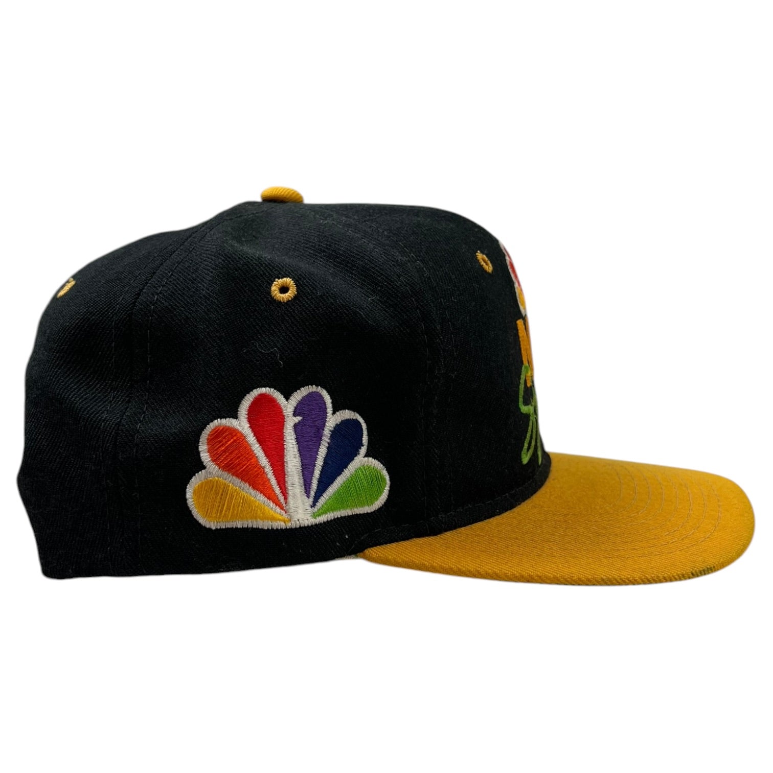 Vintage 90’s NBC Sports Hat Black/Yellow