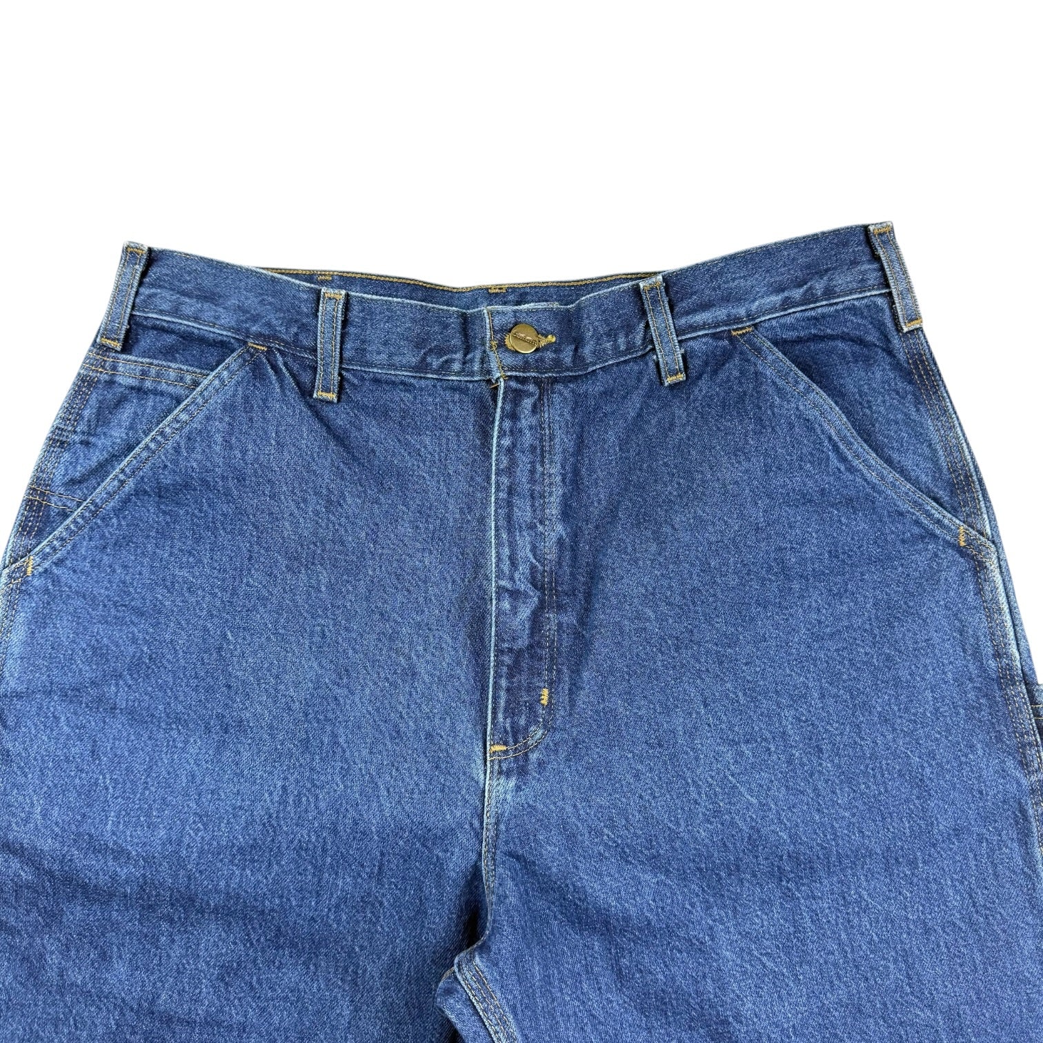 Vintage Carhartt Single Knee Denim Dungaree Pants Indigo