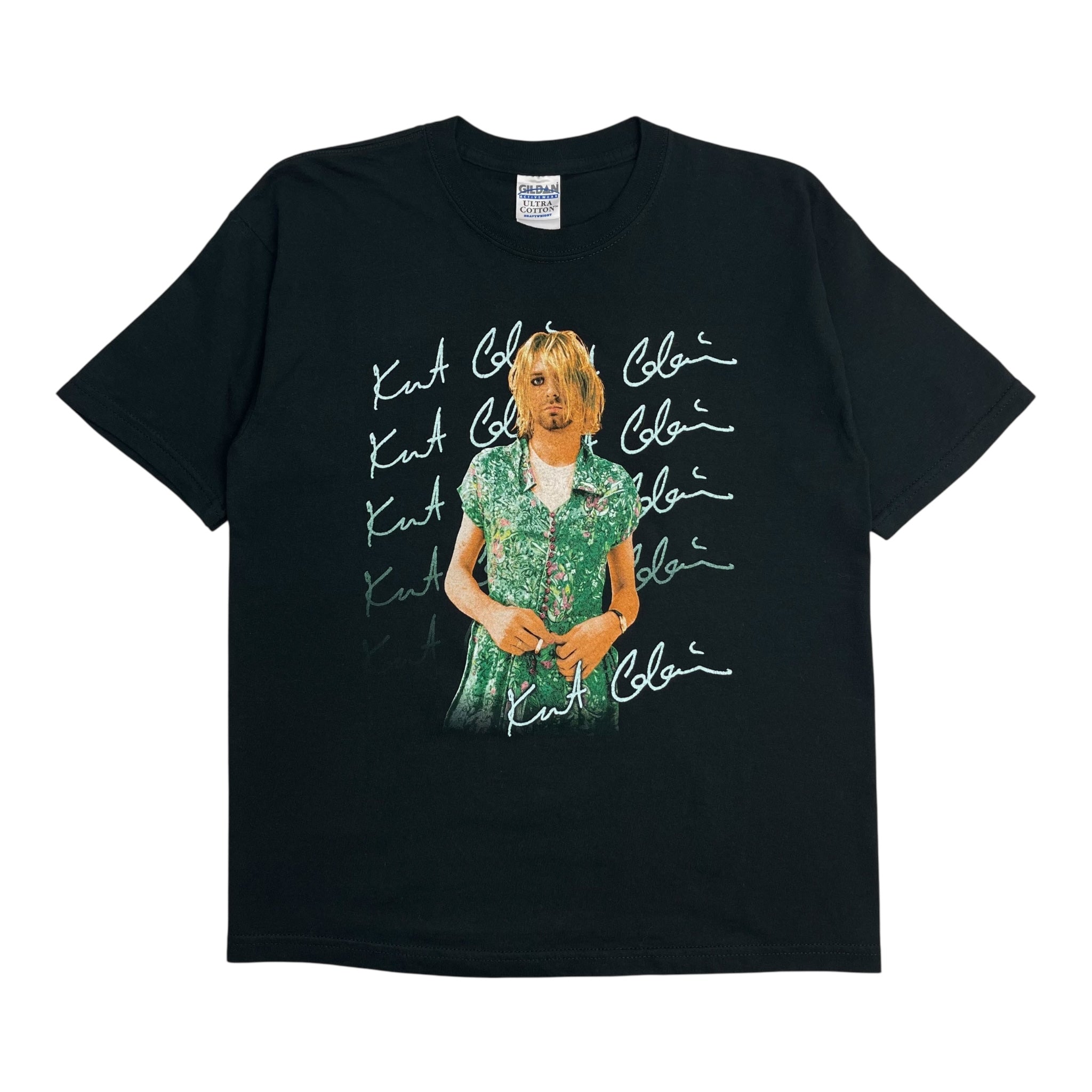 Vintage Kurt Cobain Signature T-Shirt Black