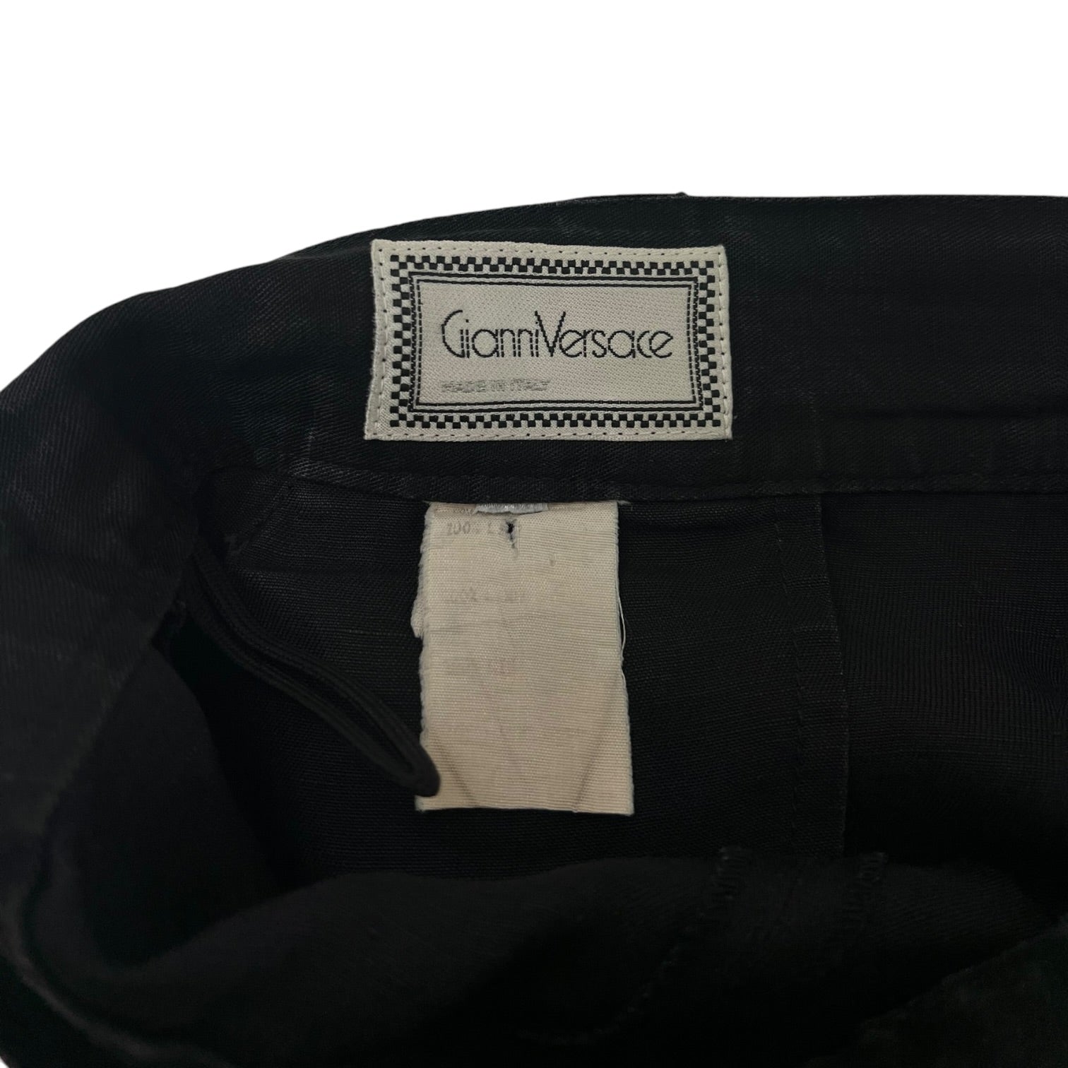 (W) Vintage Gianni Versace Cotton Tapered Trousers