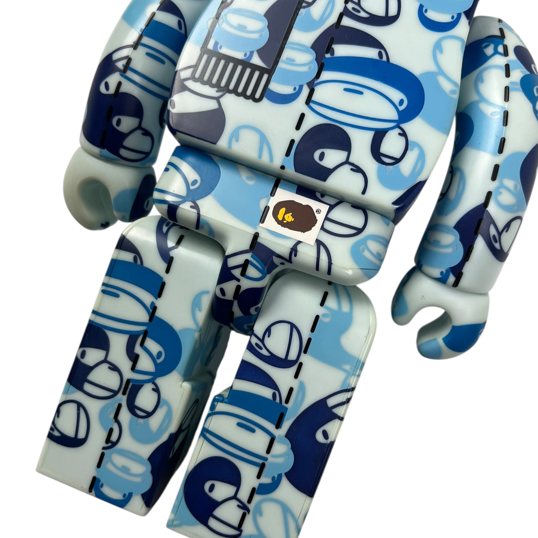 BAPE x Bear Brick Baby Milo Camo 400% Blue