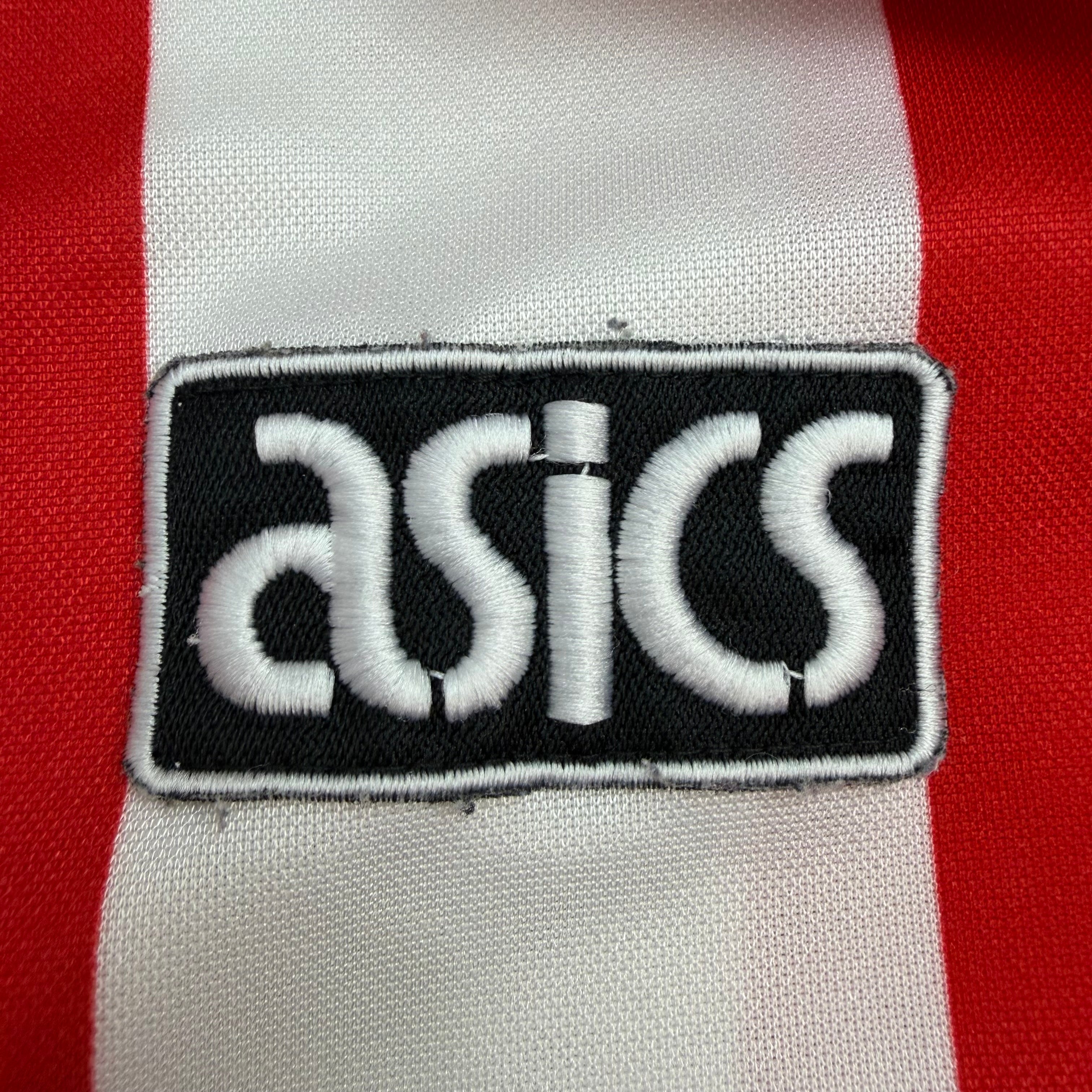 Vintage Asics 1993-94 Stoke City Home Jersey Red/White