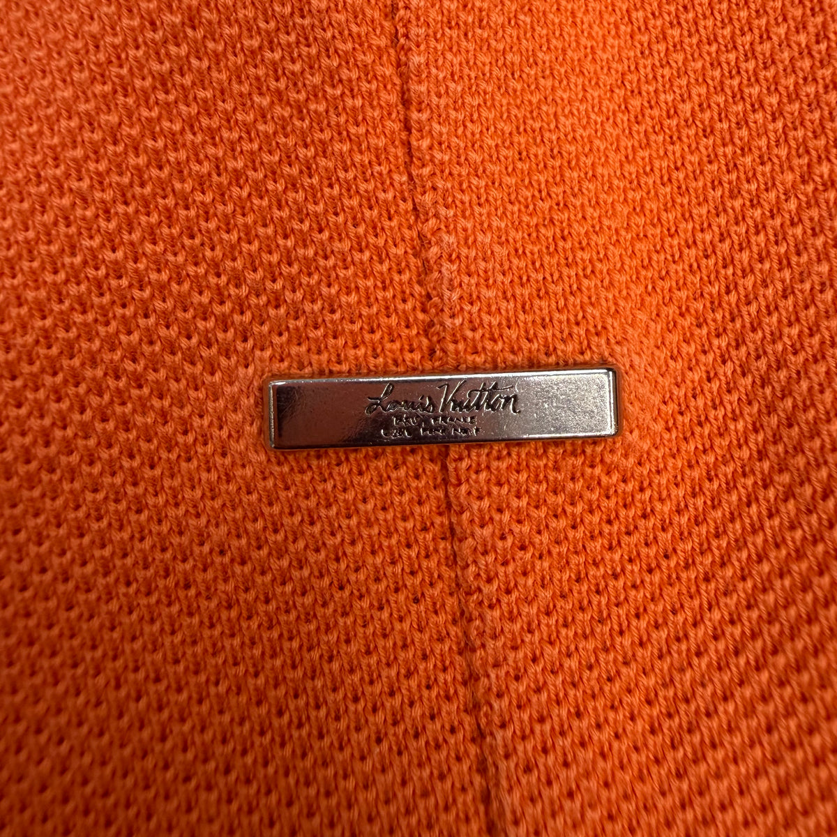 Louis Vuitton Damier Textured Pattern Pocket Tee Orange