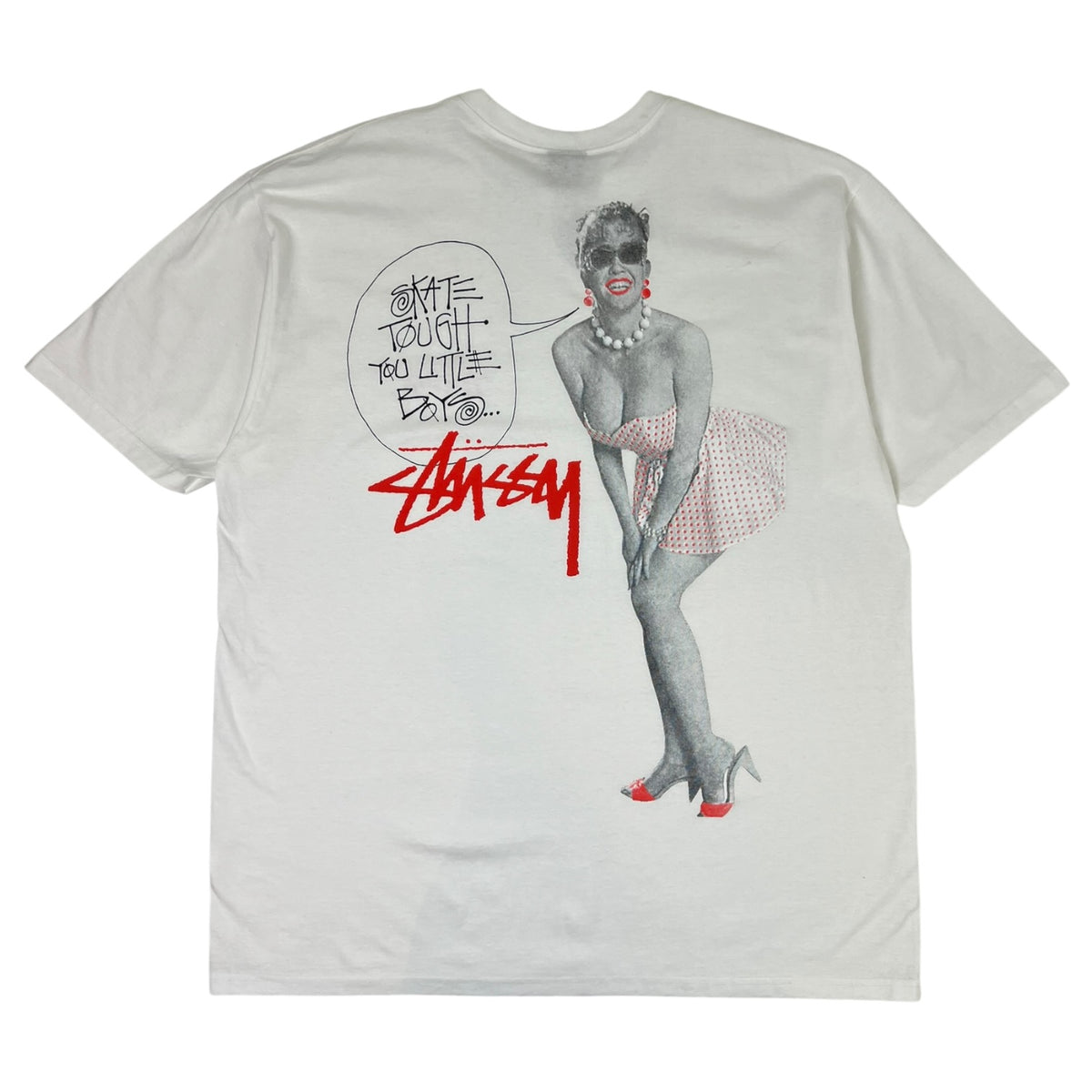 Stussy Skate Tough Tee White