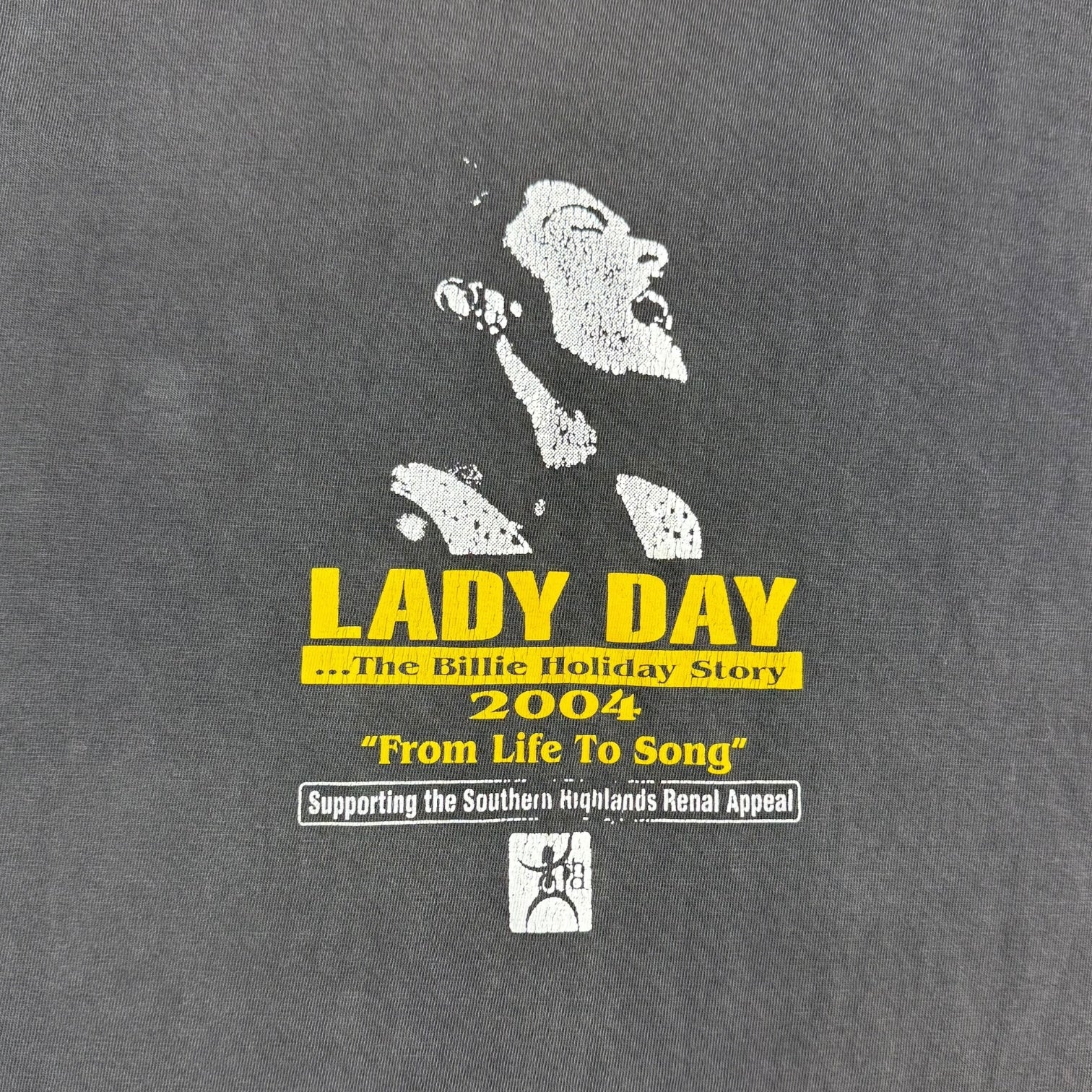 2004 Billie Holliday Lady Day Tee Grey