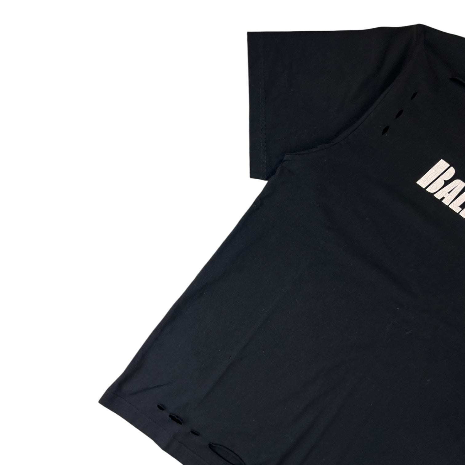 Balenciaga Destroyed T-Shirt Black