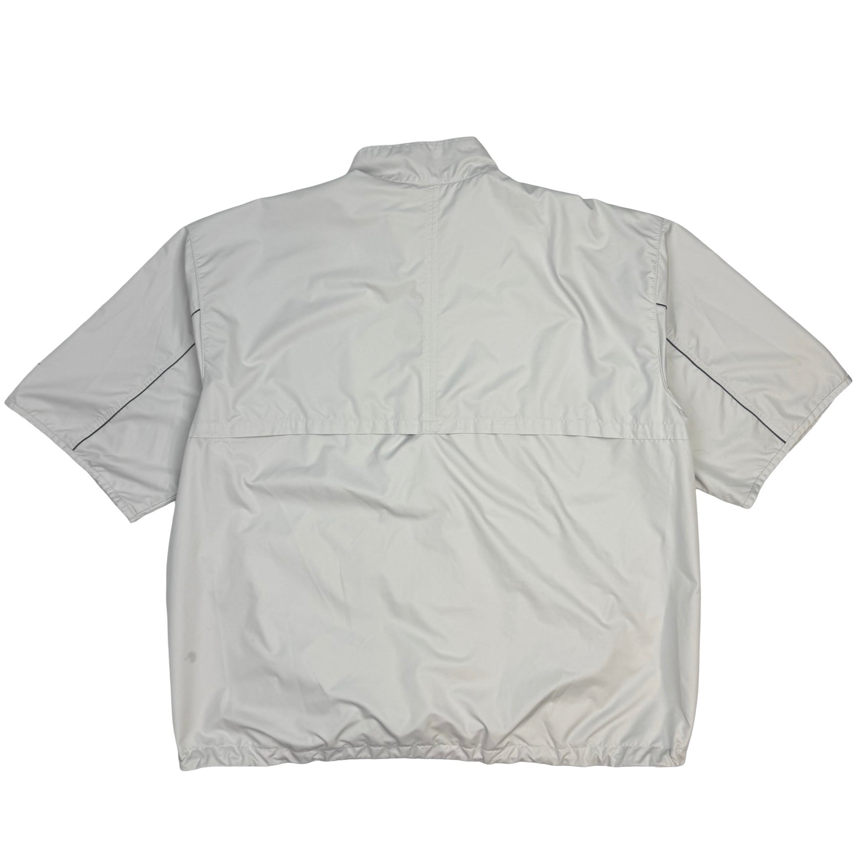 Vintage Nike Golf Quarter Zip Short Sleeve Windbreaker Tan