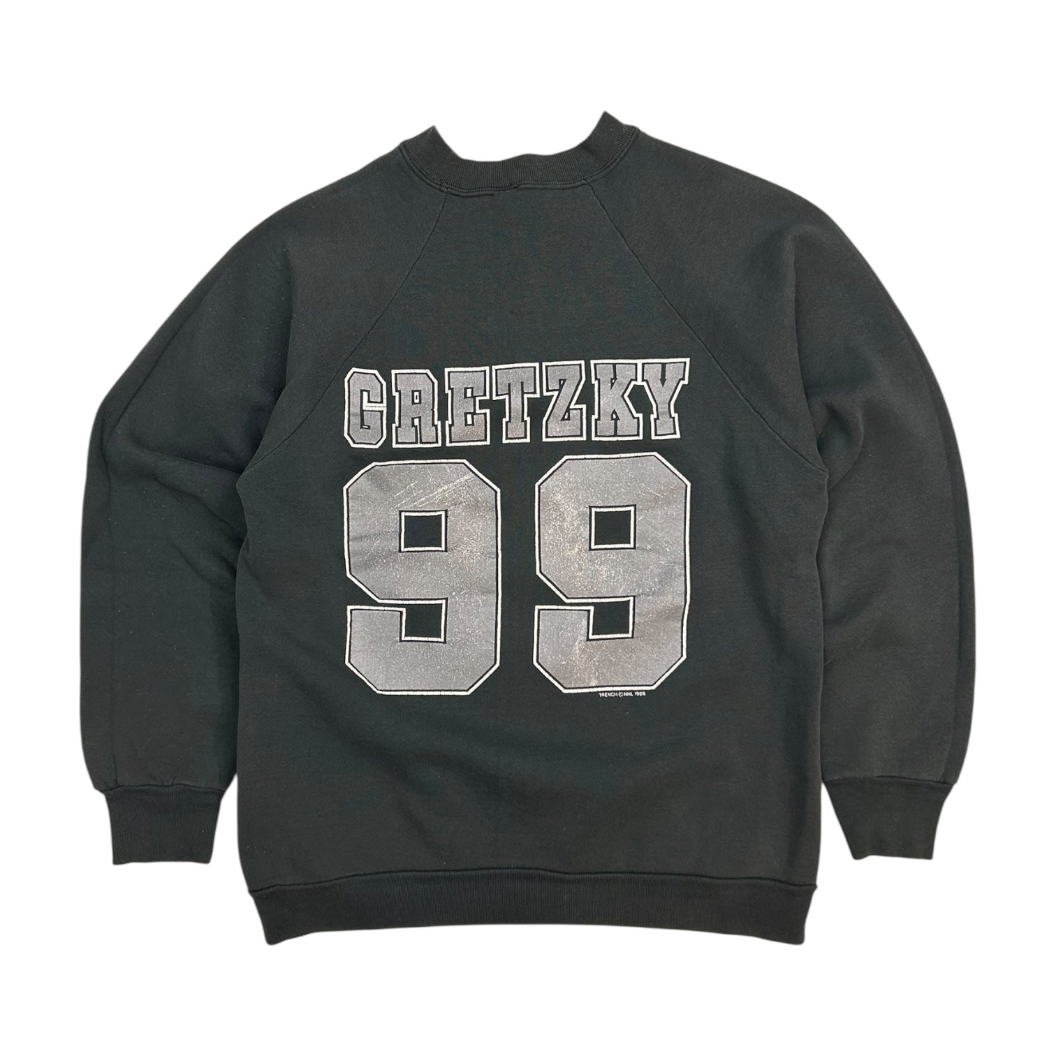 Vintage 1988 Los Angeles Kings Wayne Gretzky Crewneck Black