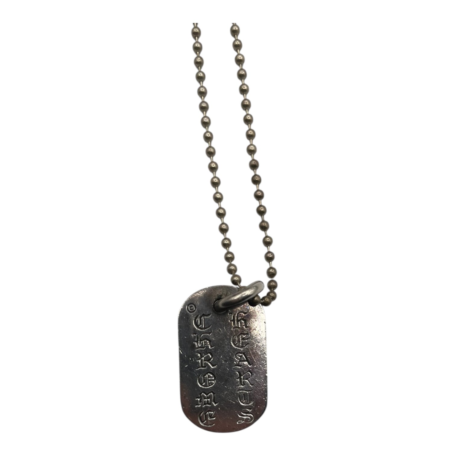 Chrome Hearts Cemetery Dog Tag Necklace