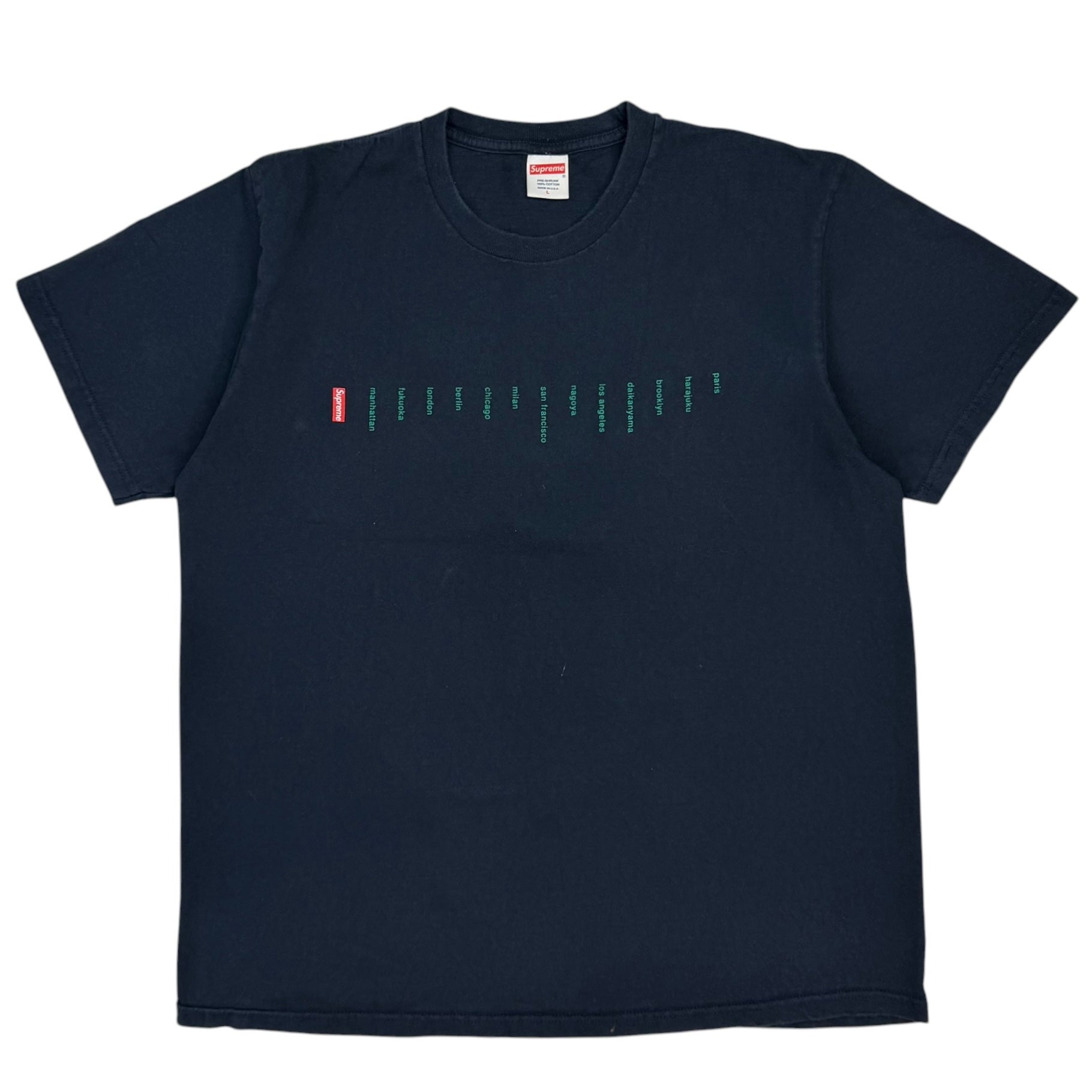 Supreme Location Tee Navy