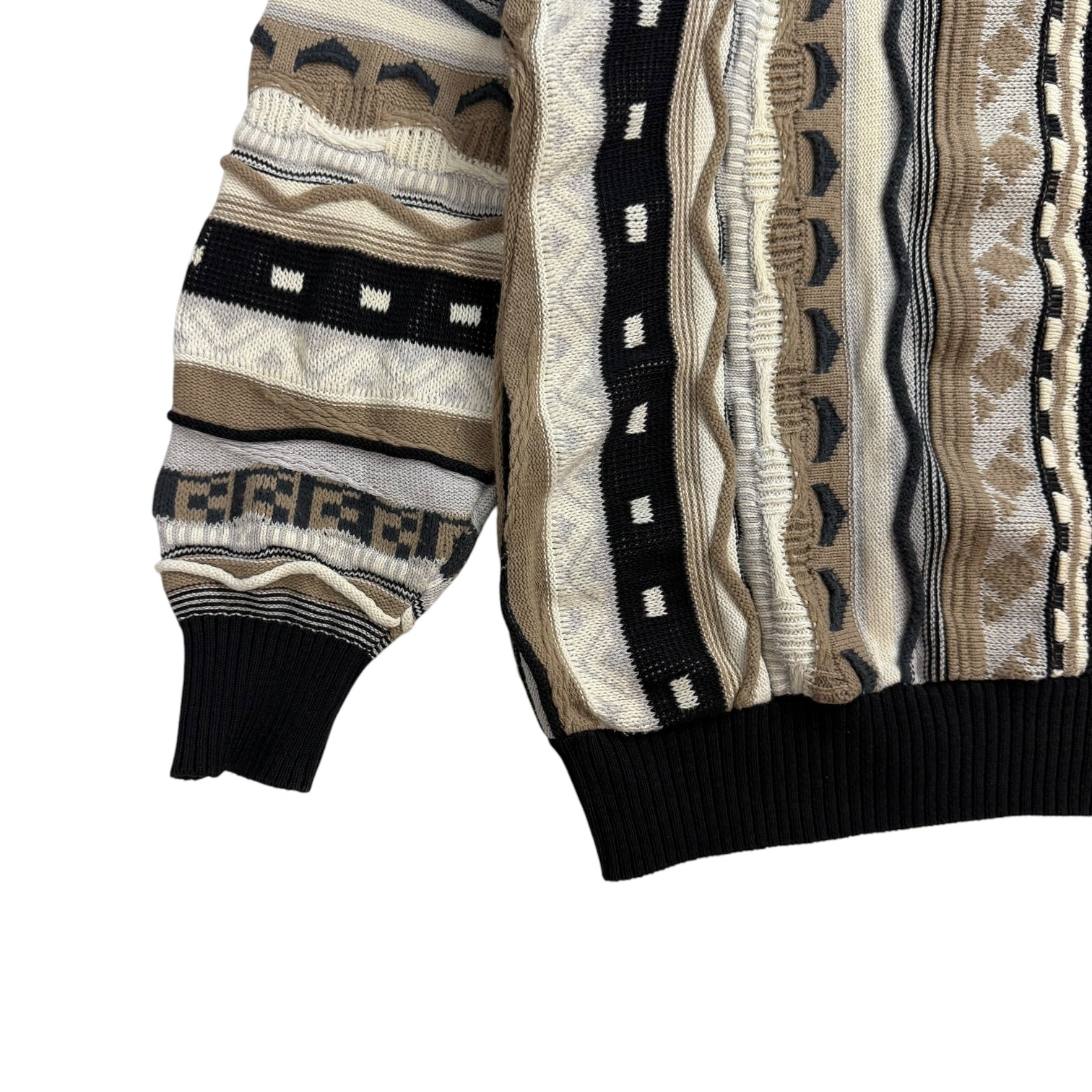 Vintage Multi Pattern Knit Sweater