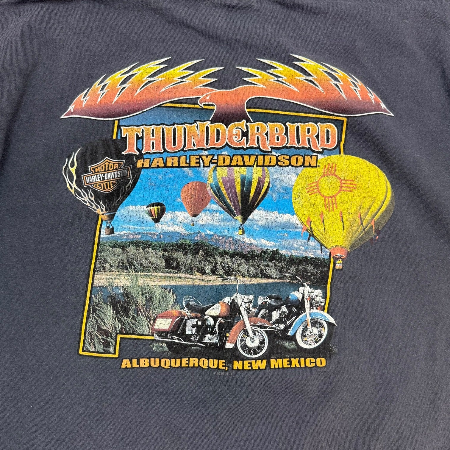 Vintage Harley Davidson Of Albuquerque New Mexico Tee Black
