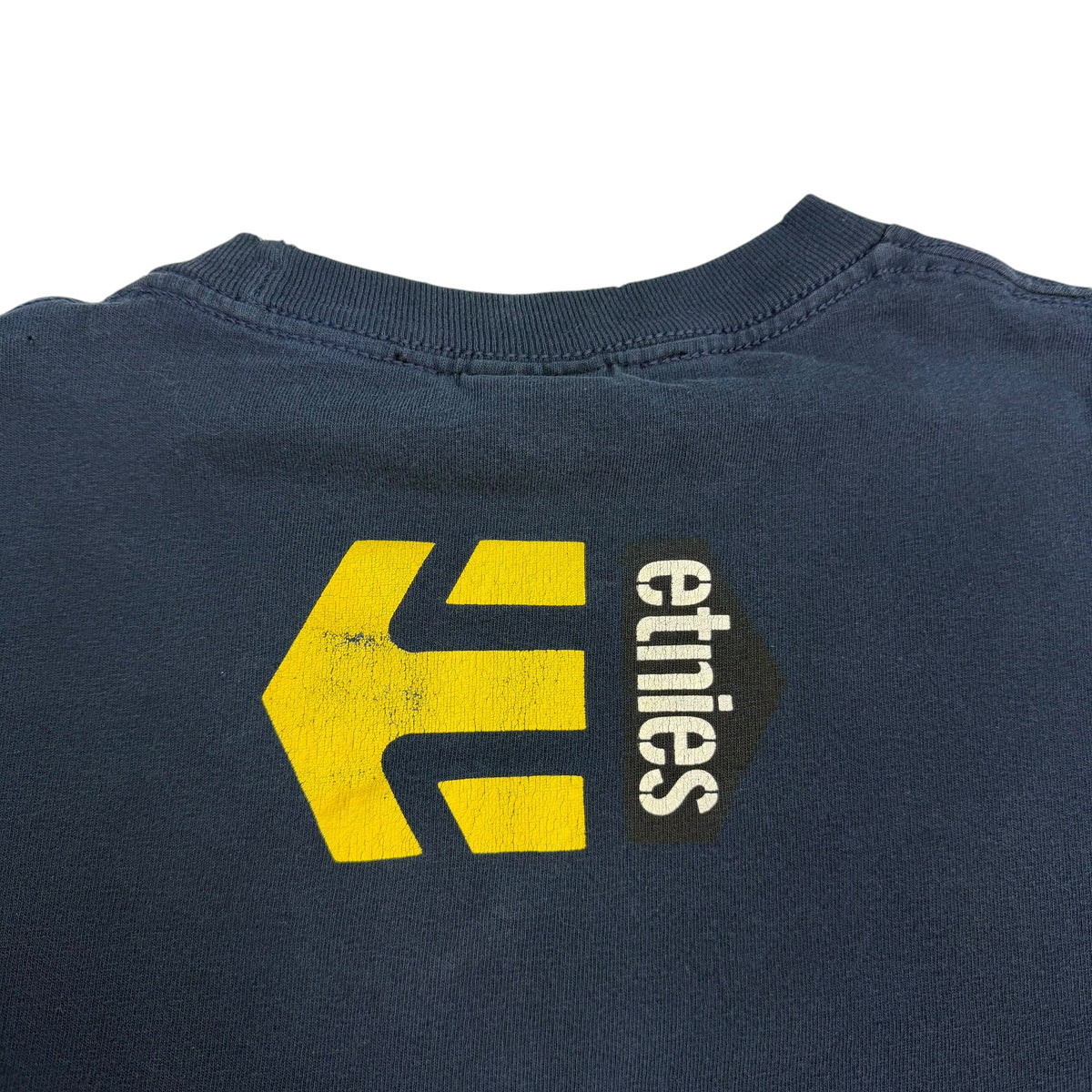 Vintage Etnies Logo Tee Faded Navy