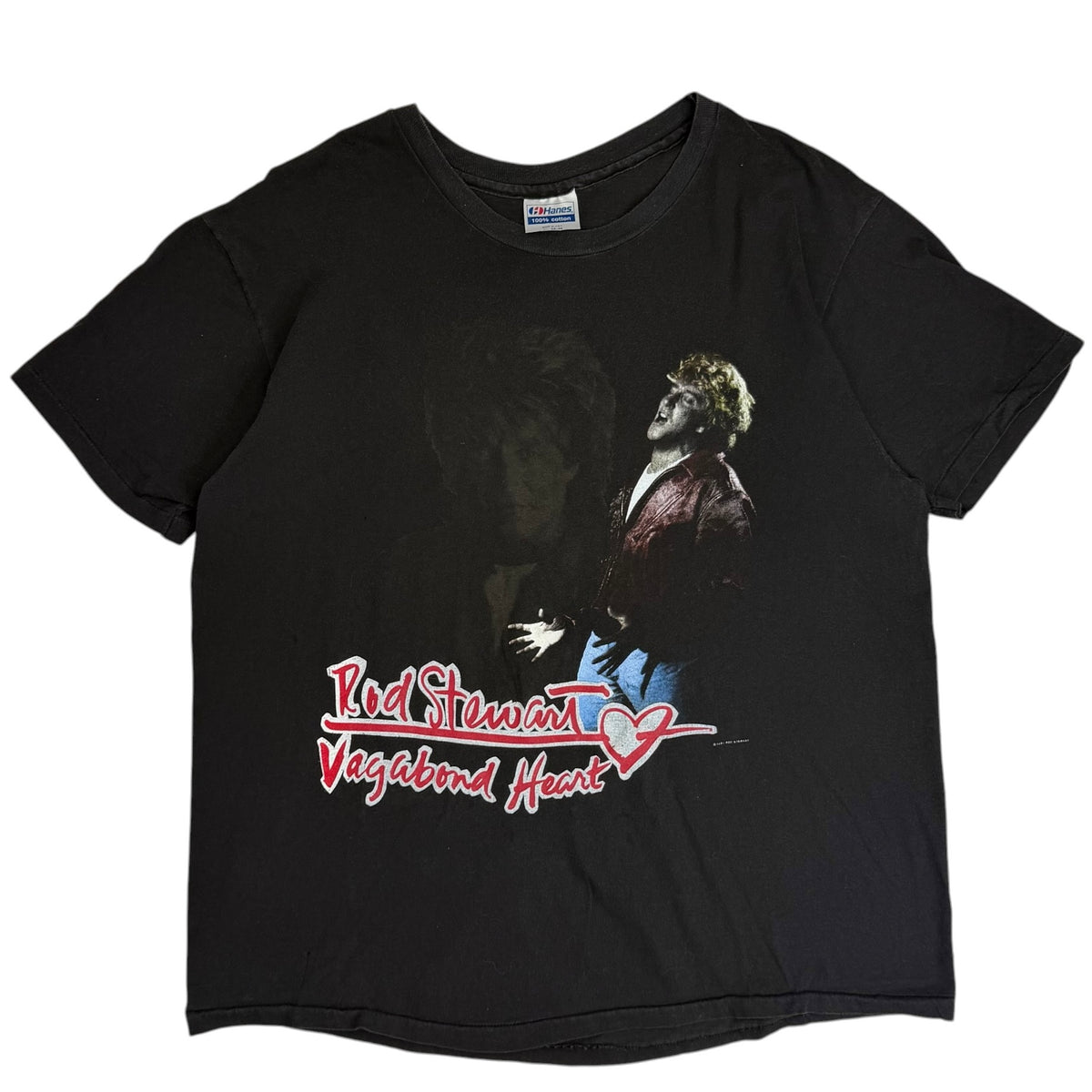 1991 Ron Stewart Vagabond Heart Tour Tee Black