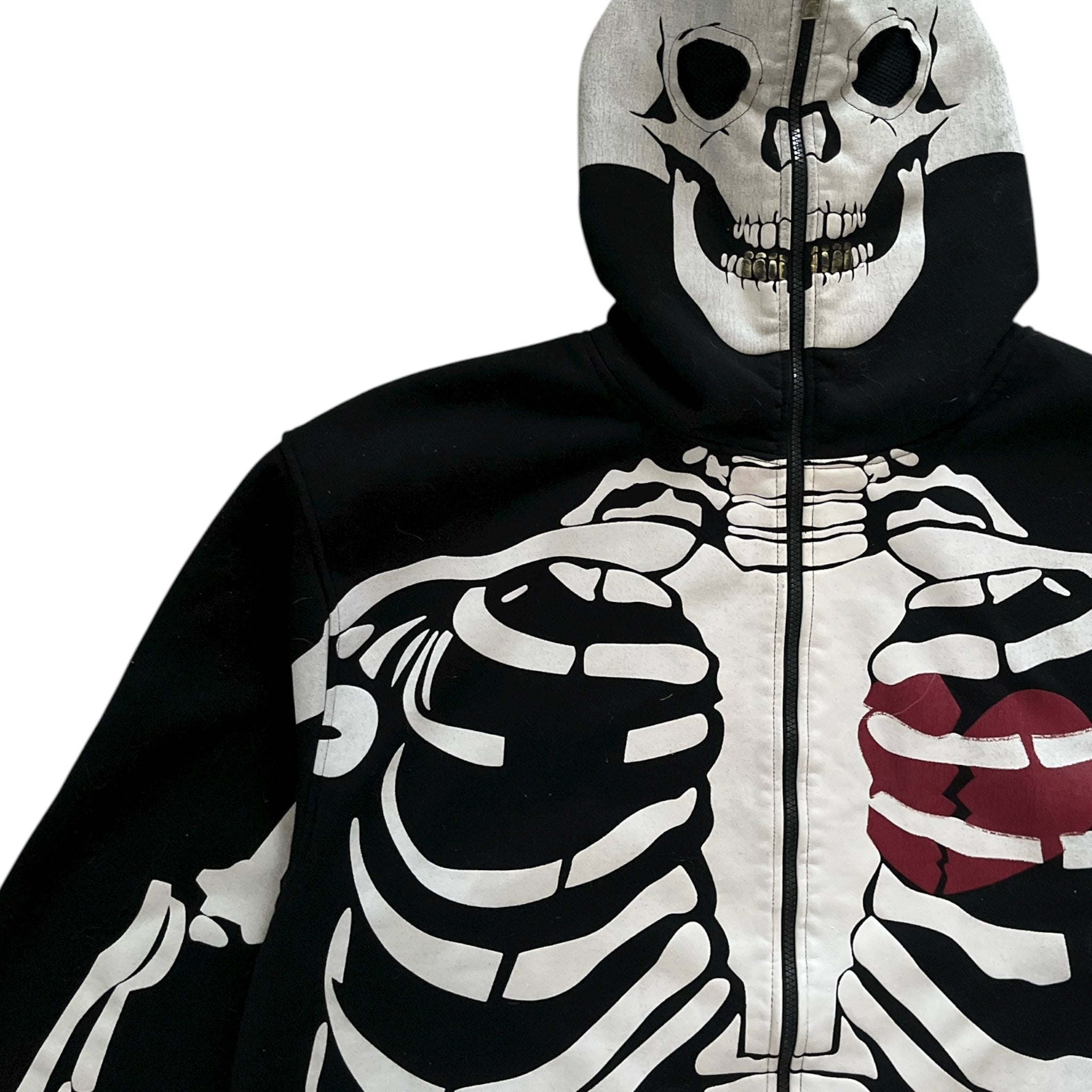 Vintage Y2K Mecca Jeans Skeleton Full Zip Hoodie
