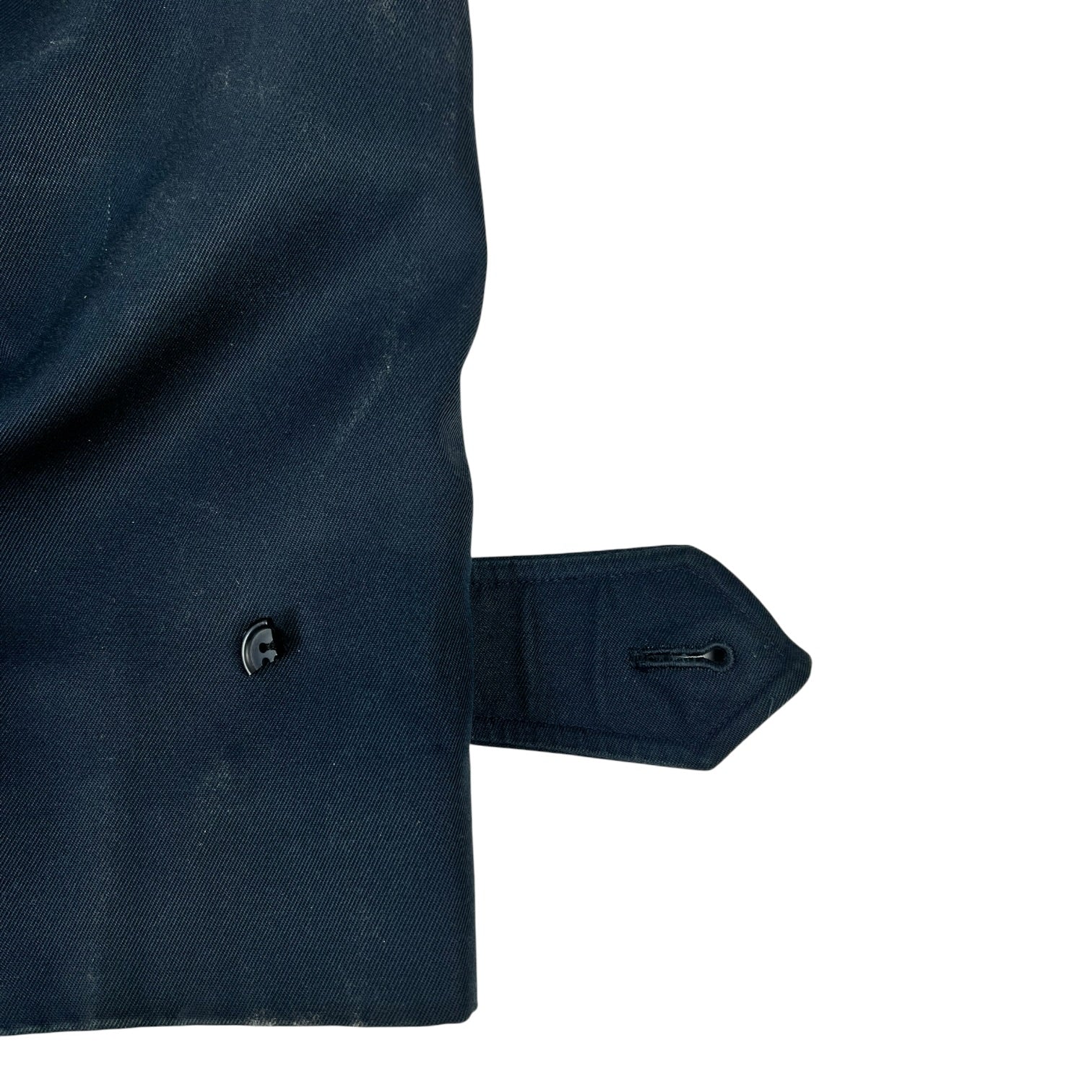 Vintage Burberry Balmacaan Jacket Navy Blue