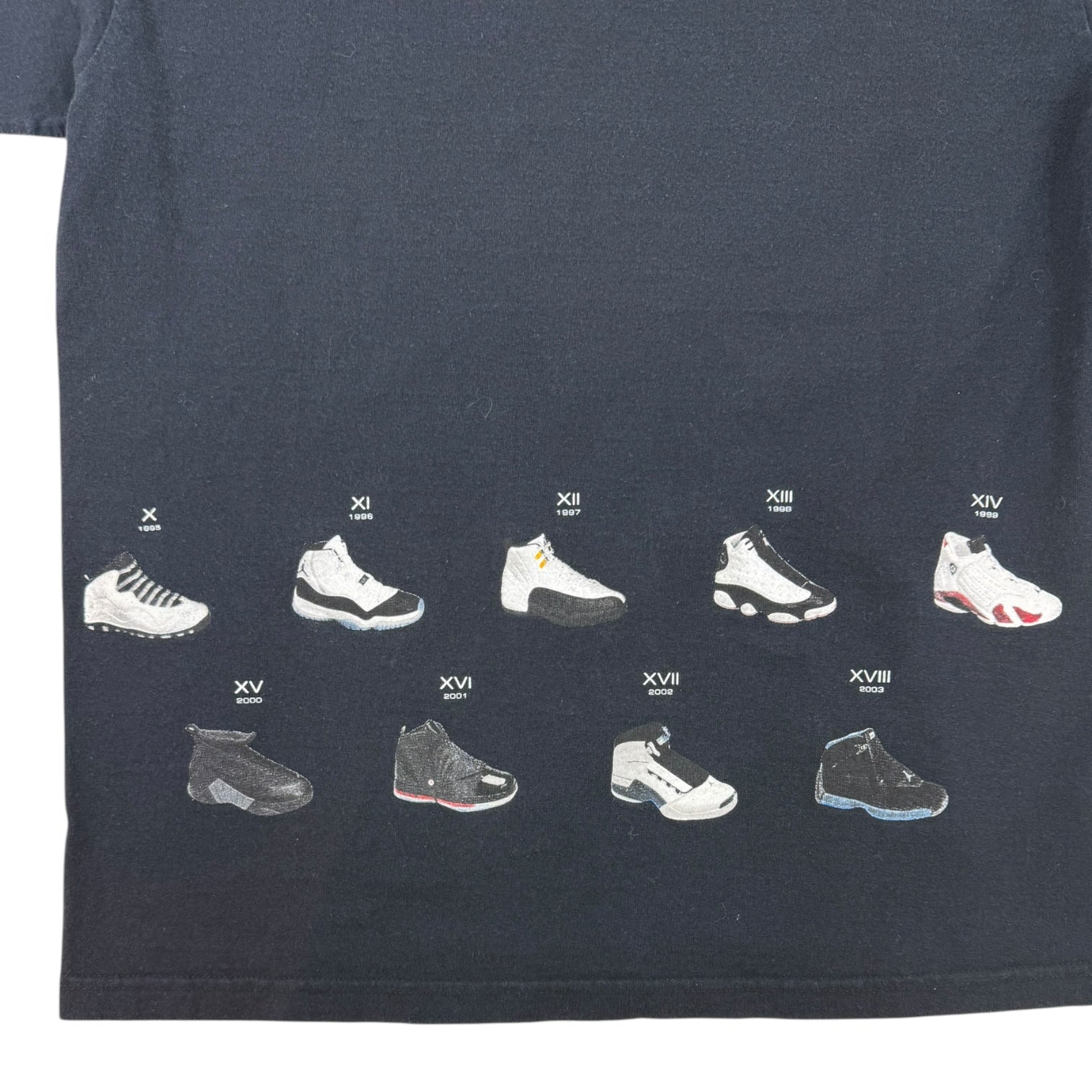 Vintage Jordan 18 Years Of Love T-Shirt Black