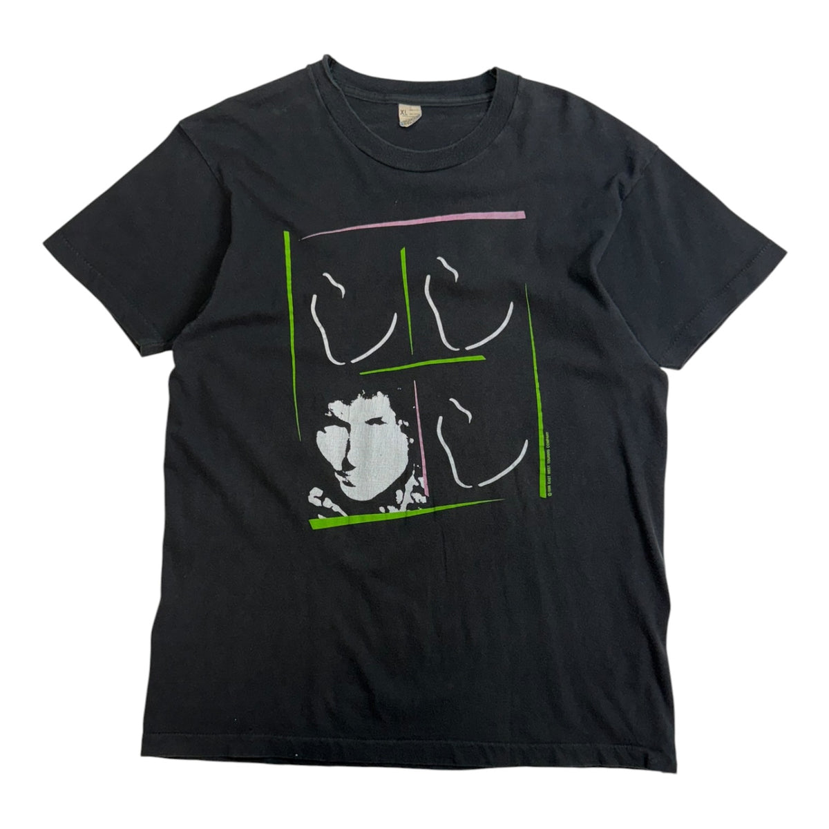 Vintage 1988 Bob Dylan Tour T-Shirt Black