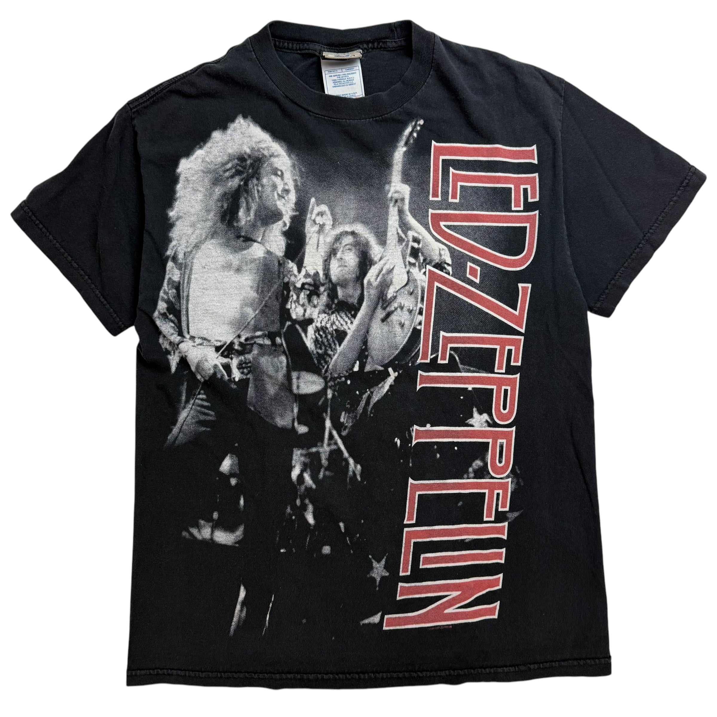 Vintage Led Zeppelin Tee Faded Black