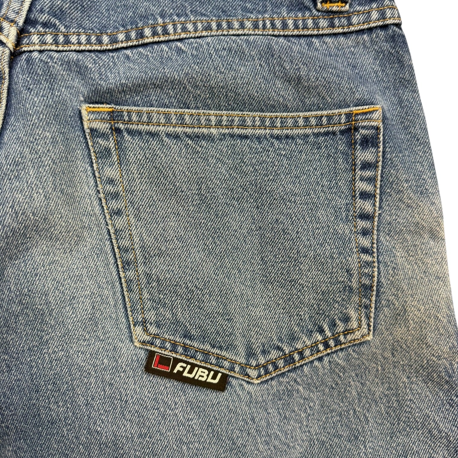 Vintage Fubu The Collection Wide Fit Denim Pants Medium Wash