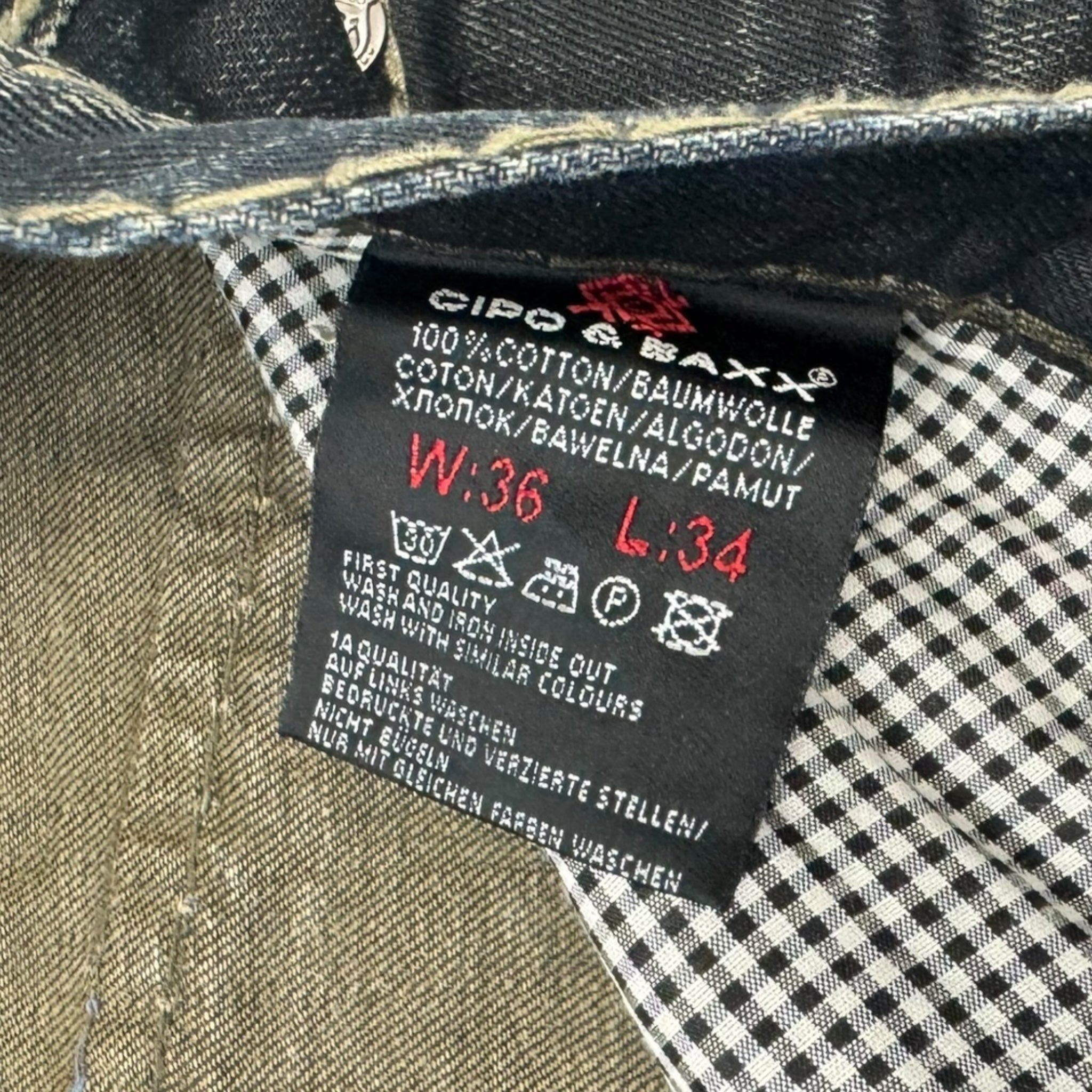 Y2K Cipo & Baxx Dark Wash Bottoms