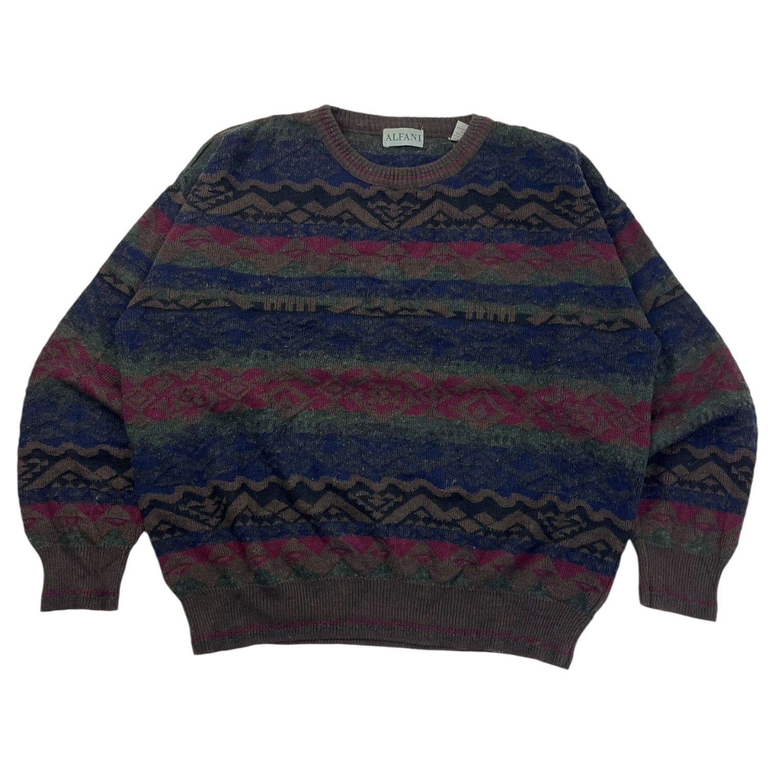 Vintage Alfani Textured Western Knit
