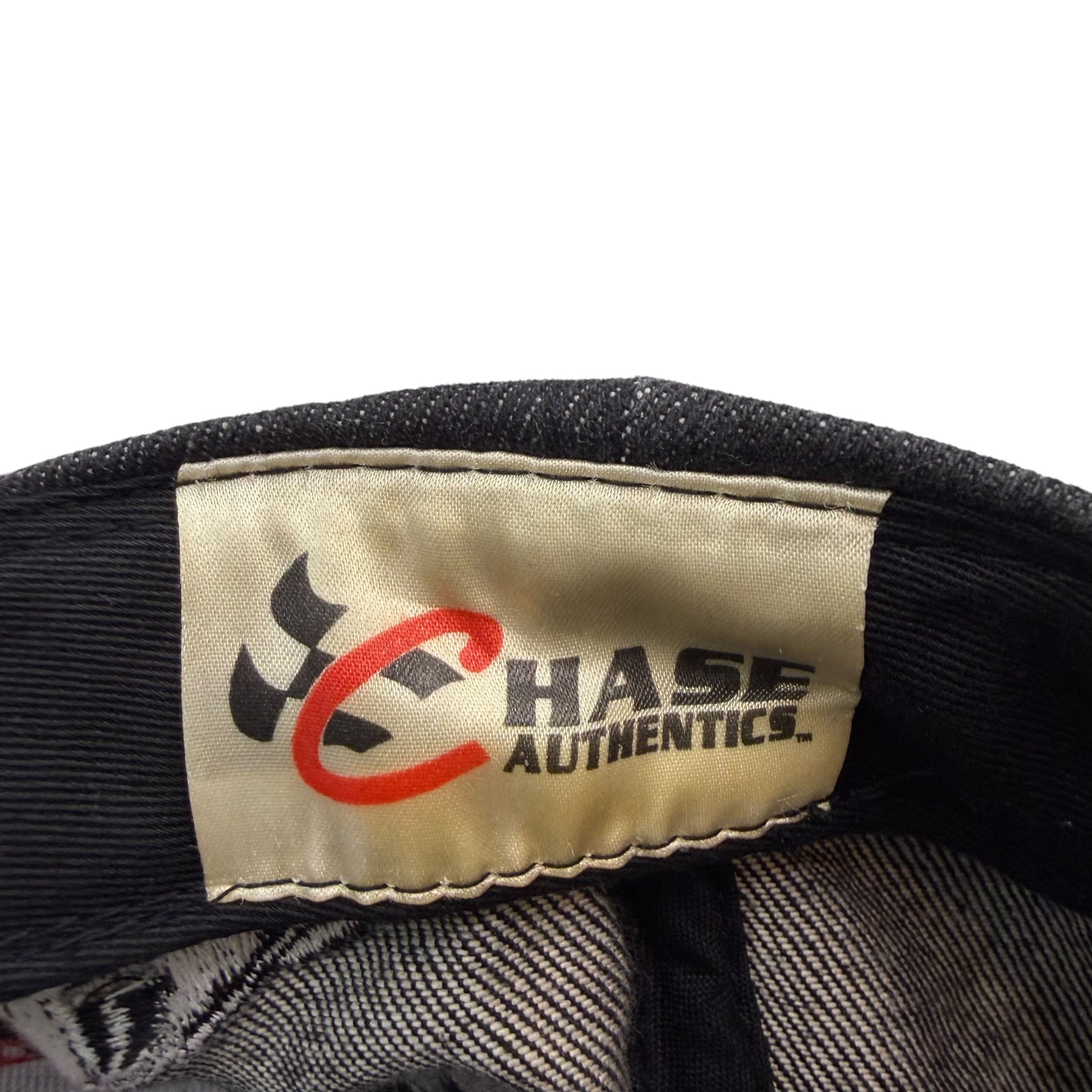 Vintage Chase Authentics Dale Earnhardt Jr. NASCAR Denim Embroidered Snapback Hat Black