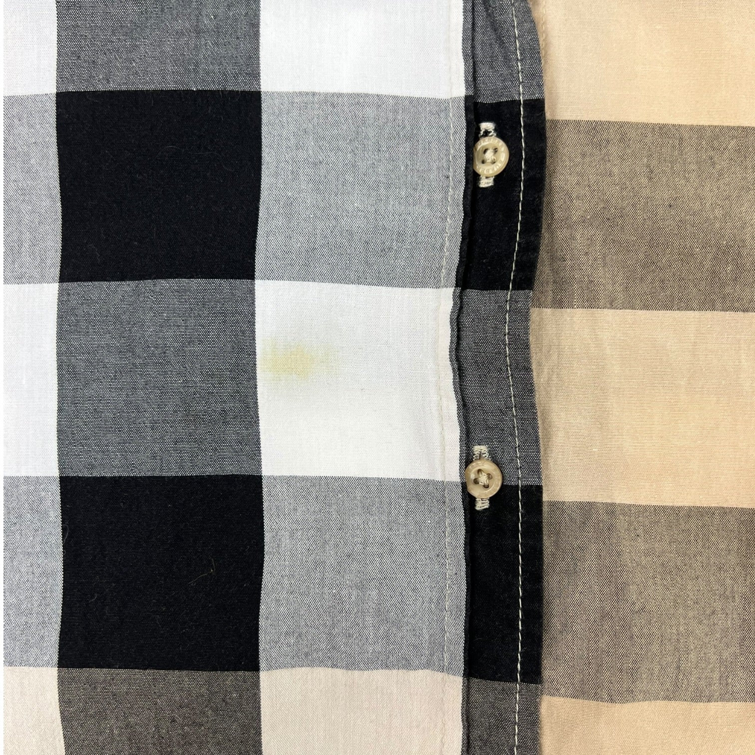 Burberry Check Stretch Cotton Poplin Shirt Archive Beige