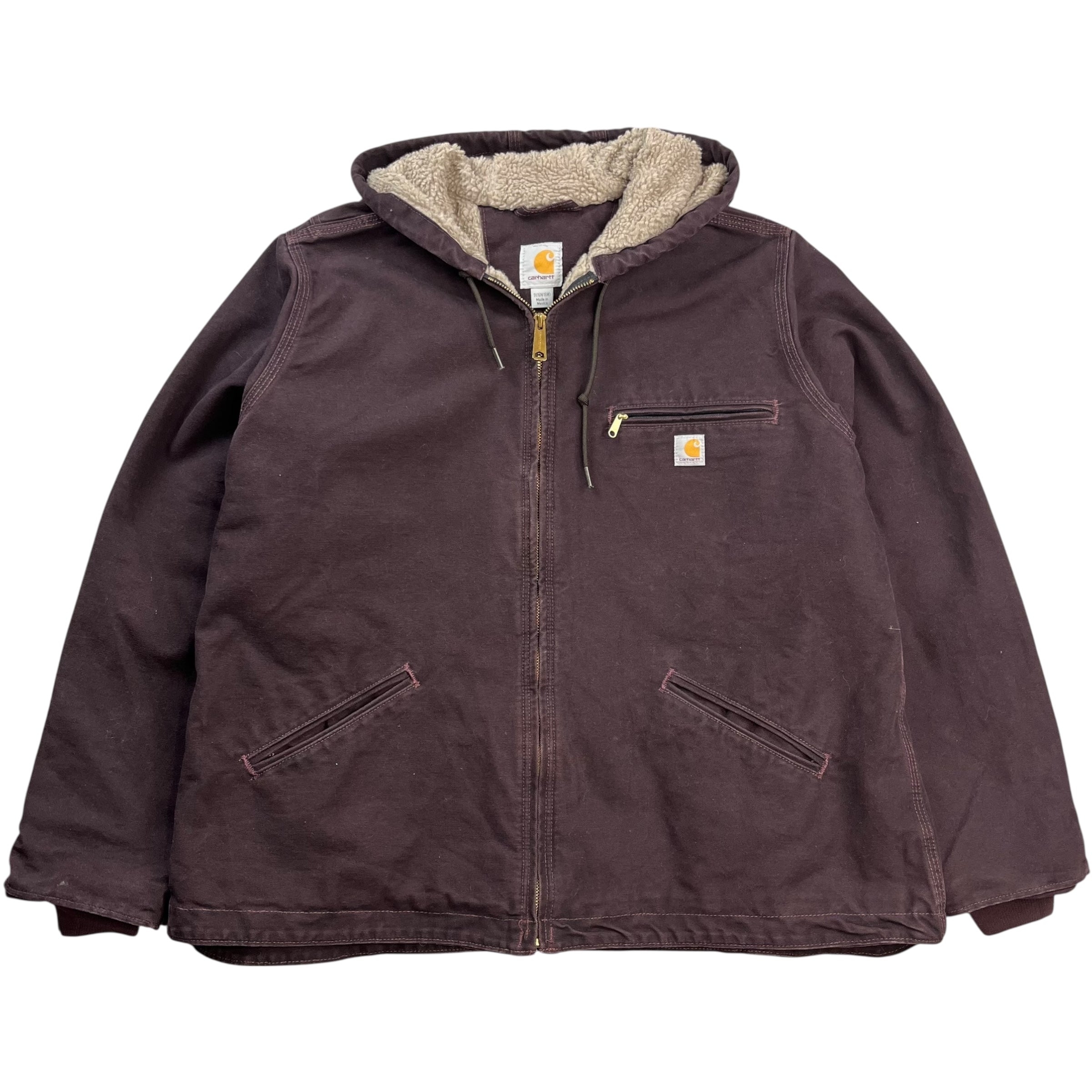 Vintage Carhartt Fleece Jacket Dark Brown