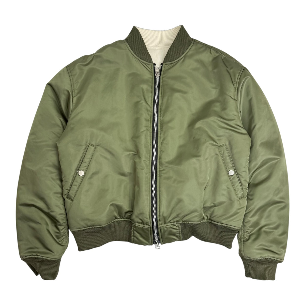 INSAIT Reversible Bomber Jacket Olive/White