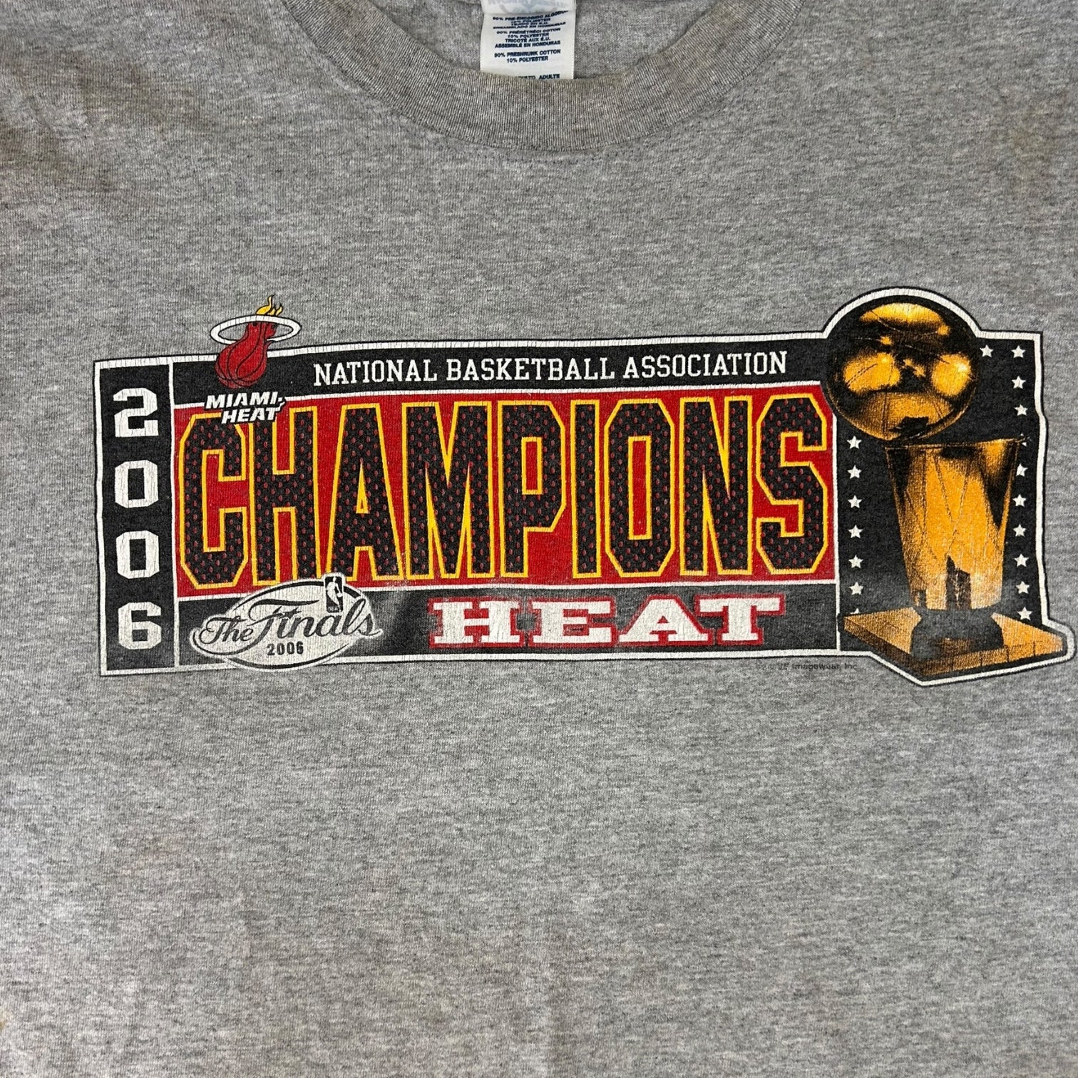 Vintage 2006 Miami Heat Champions T-Shirt Grey