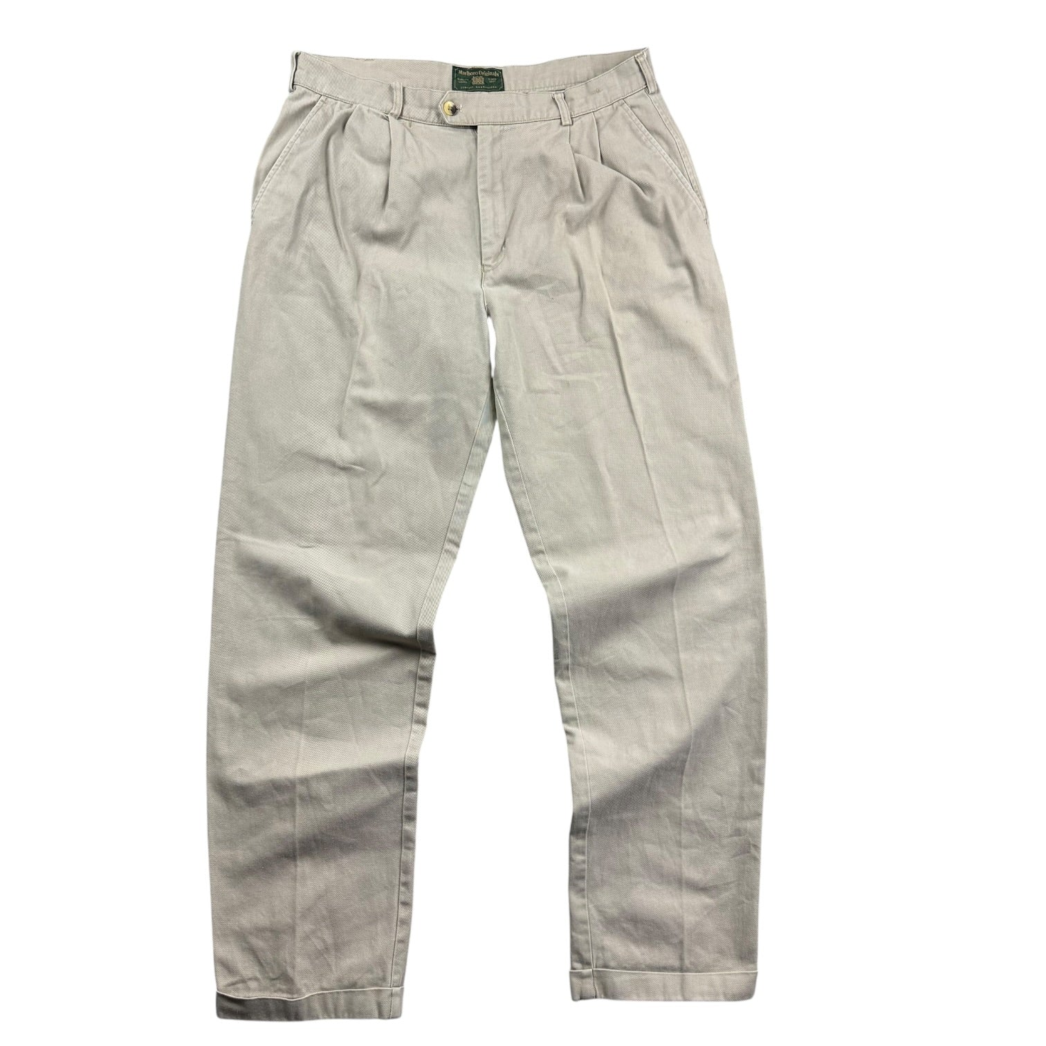 Vintage Marlboro Originals Khaki Pants Light Tan
