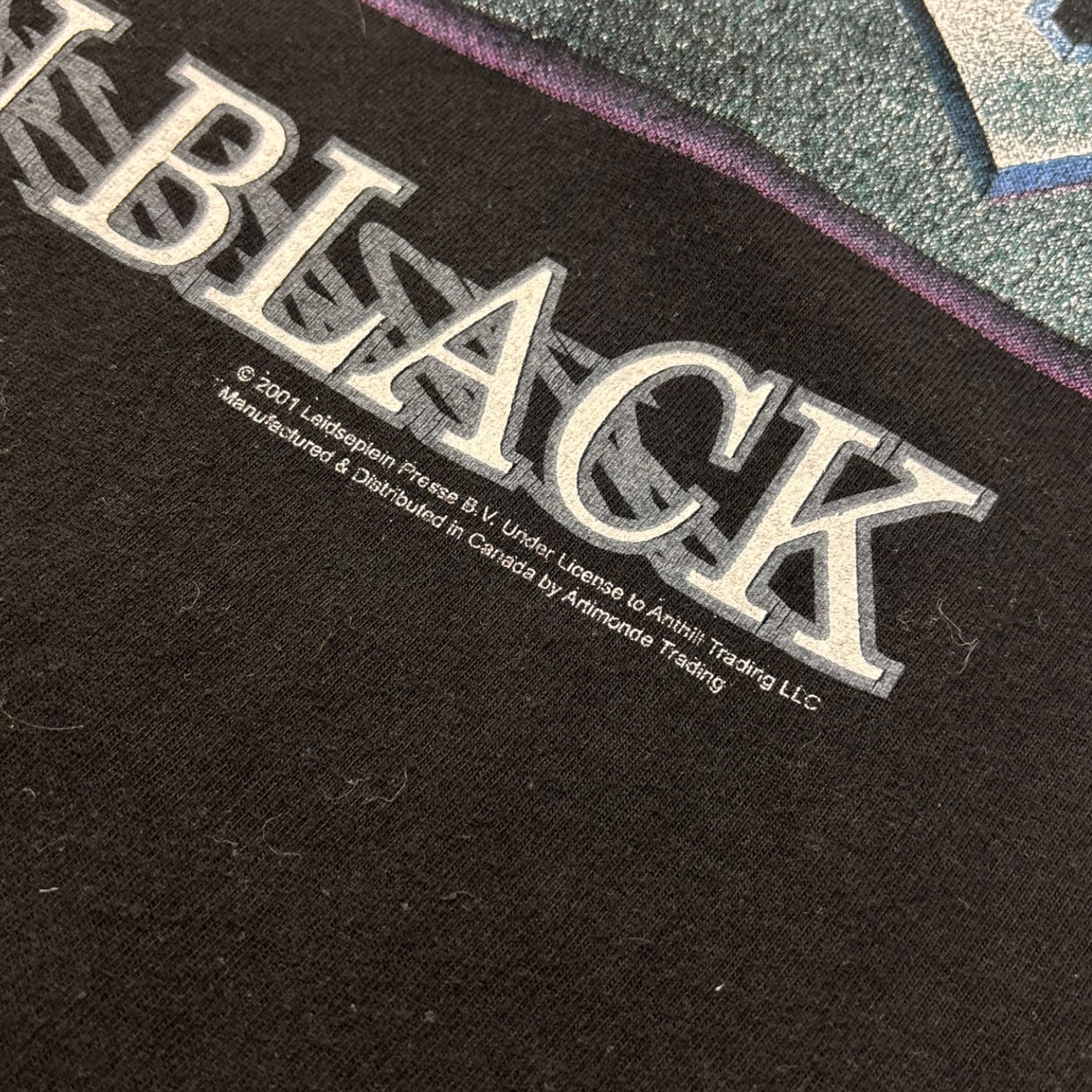 2001 AC/DC Back in Black Album Promo T-Shirt Black