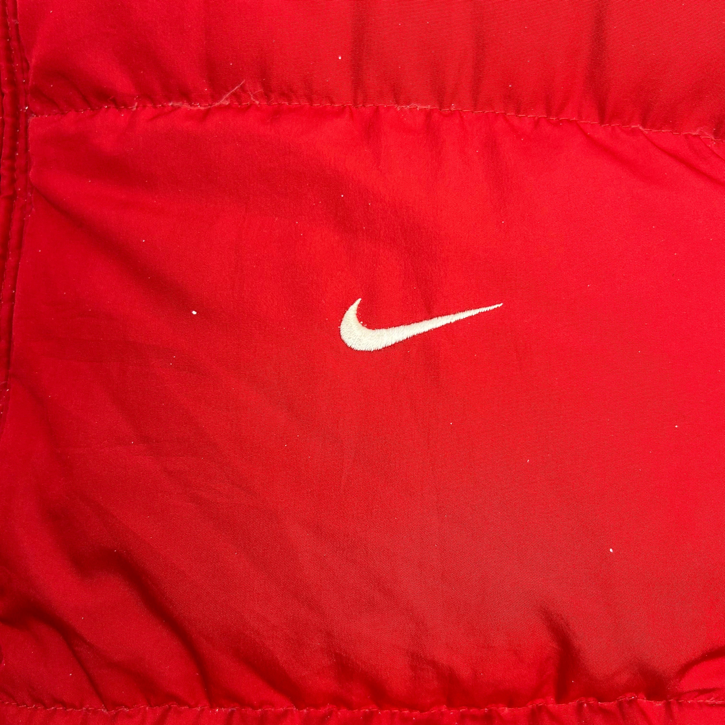 Vintage Nike Puffer Vest Red